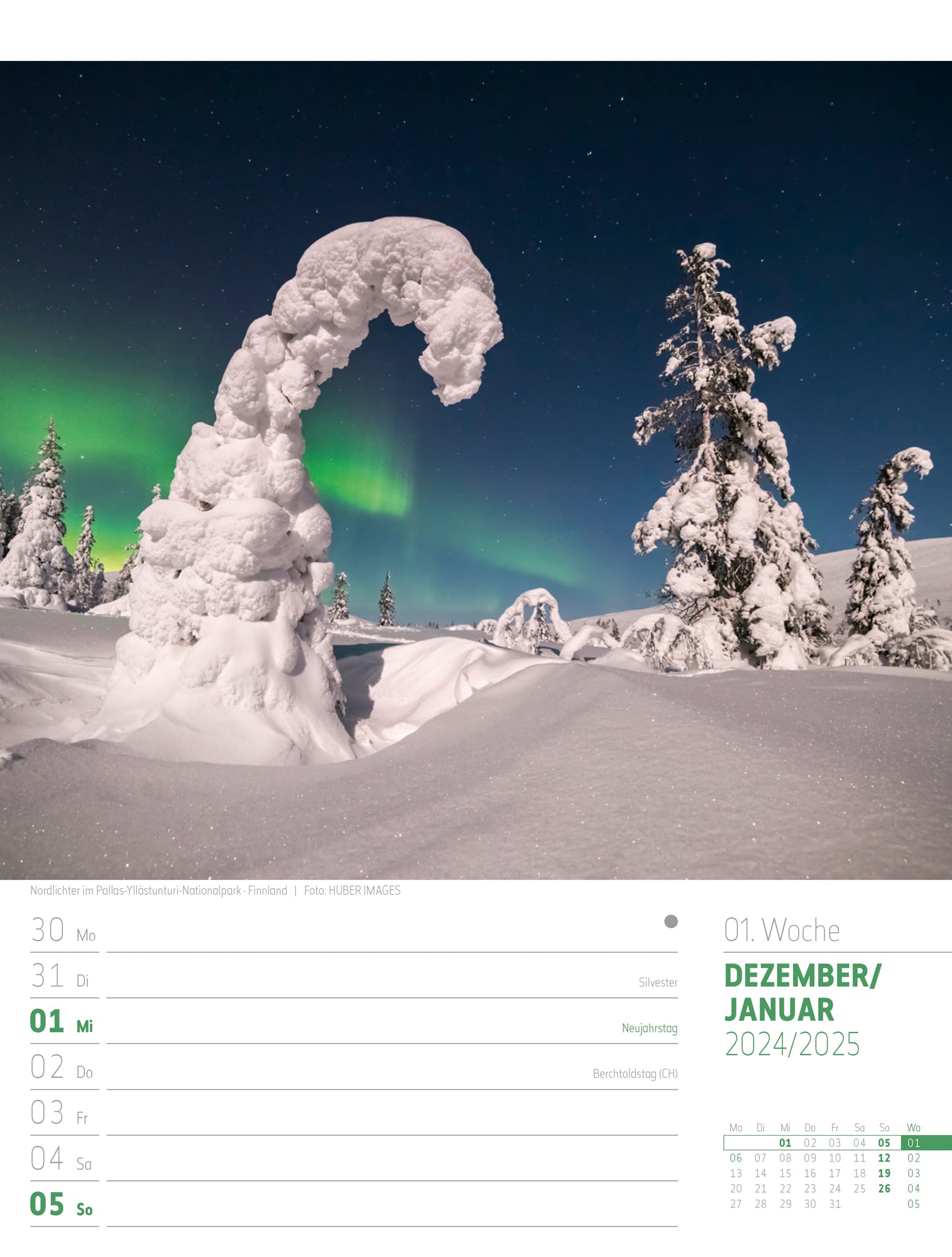 Ackermann Calendar Scandinavia 2025 - Weekly Planner - Inside View 01