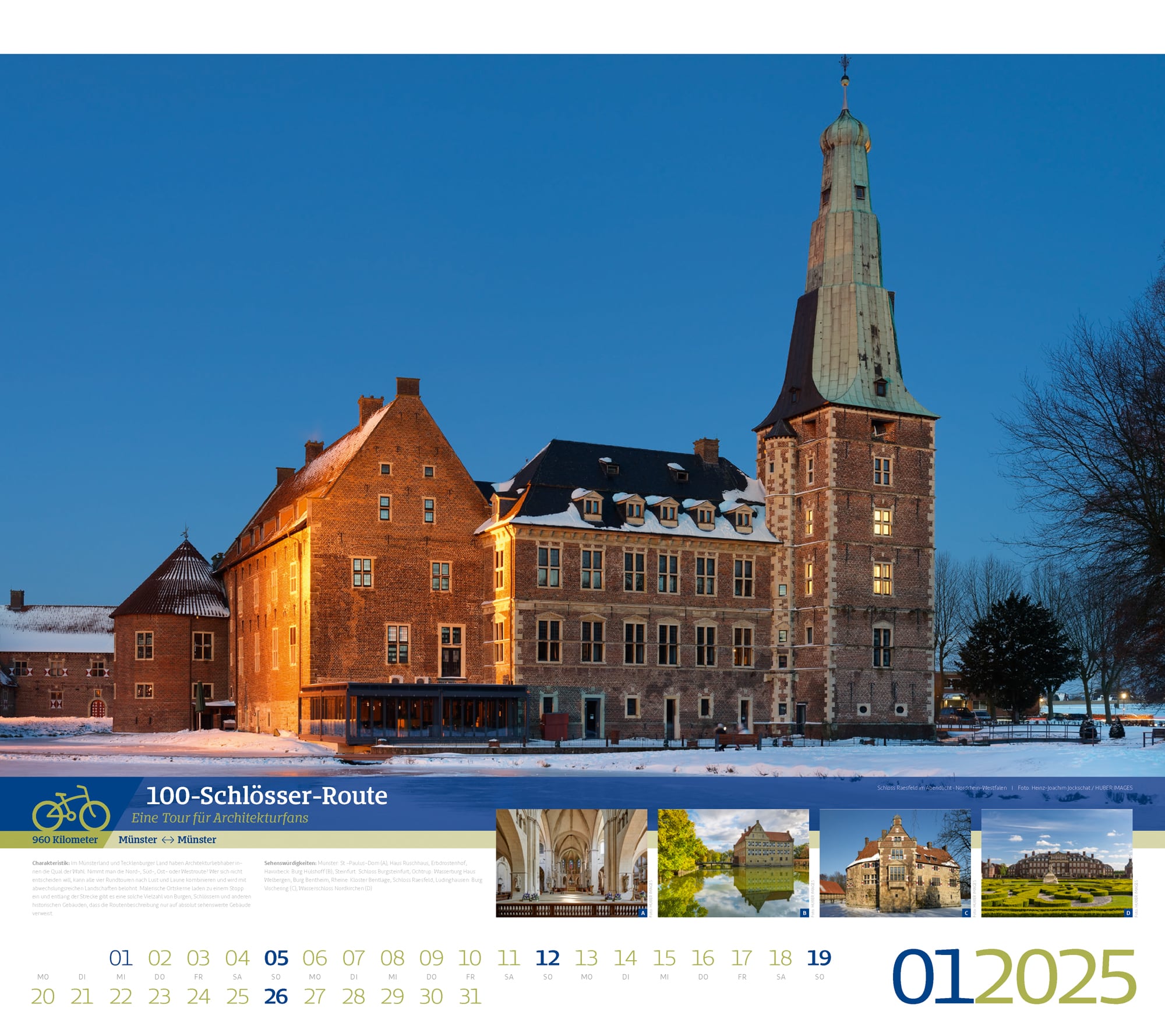 Ackermann Kalender Deutschlands Radfernwege 2025 - Innenansicht 01