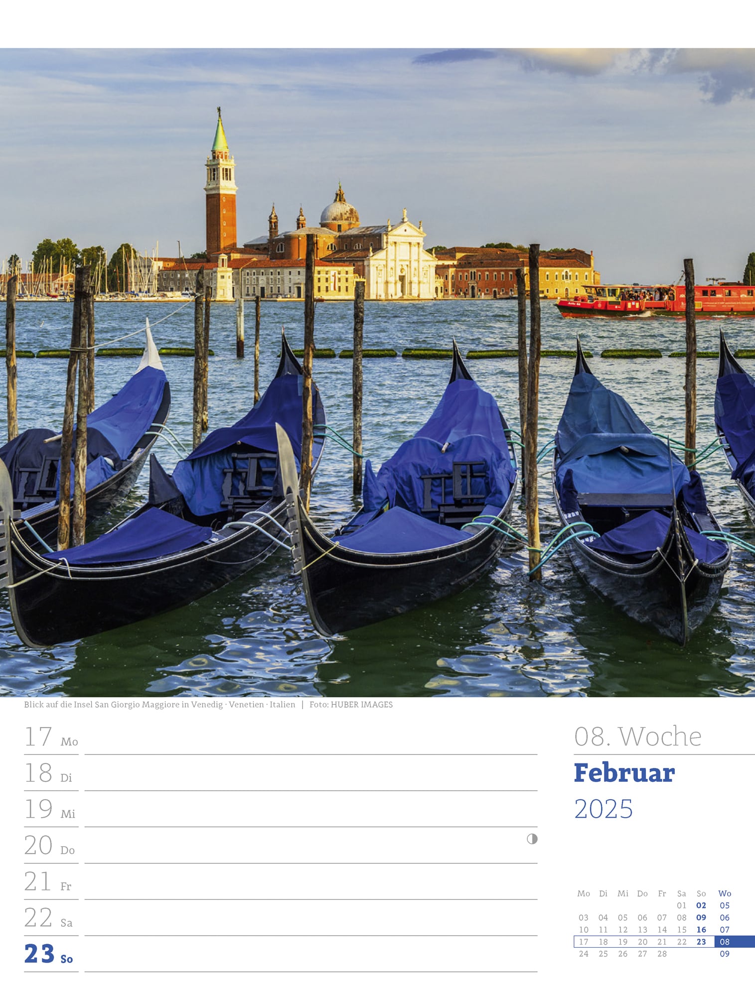 Ackermann Calendar Travel the World 2025 - Weekly Planner - Inside View 11