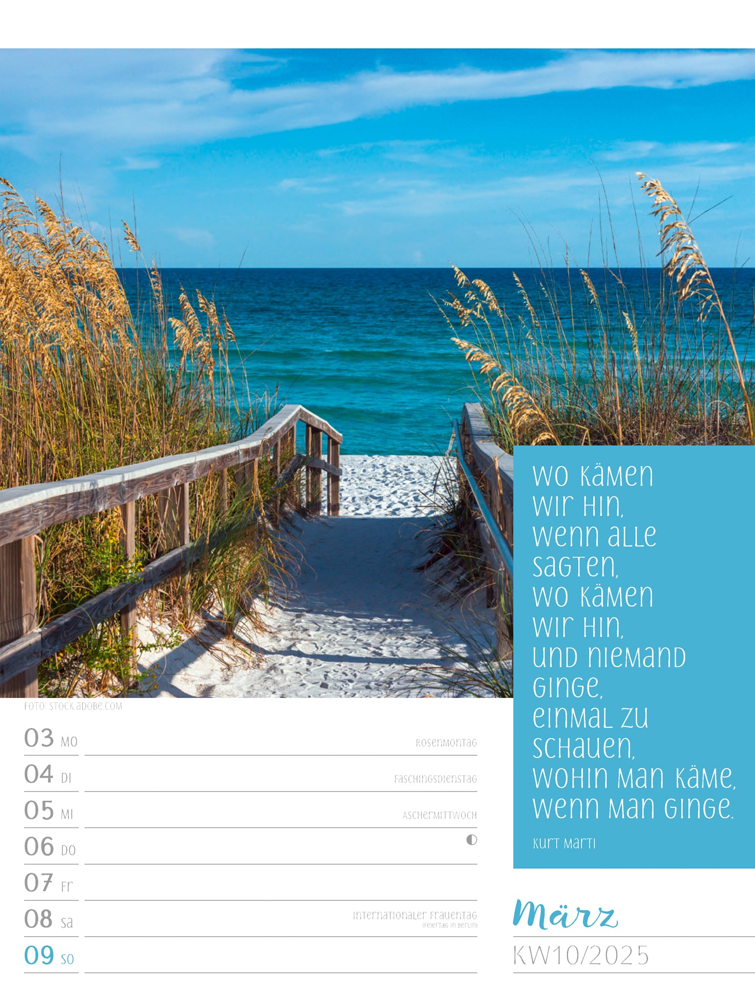 Ackermann Calendar Moments 2025 - Weekly Planner - Inside View 13