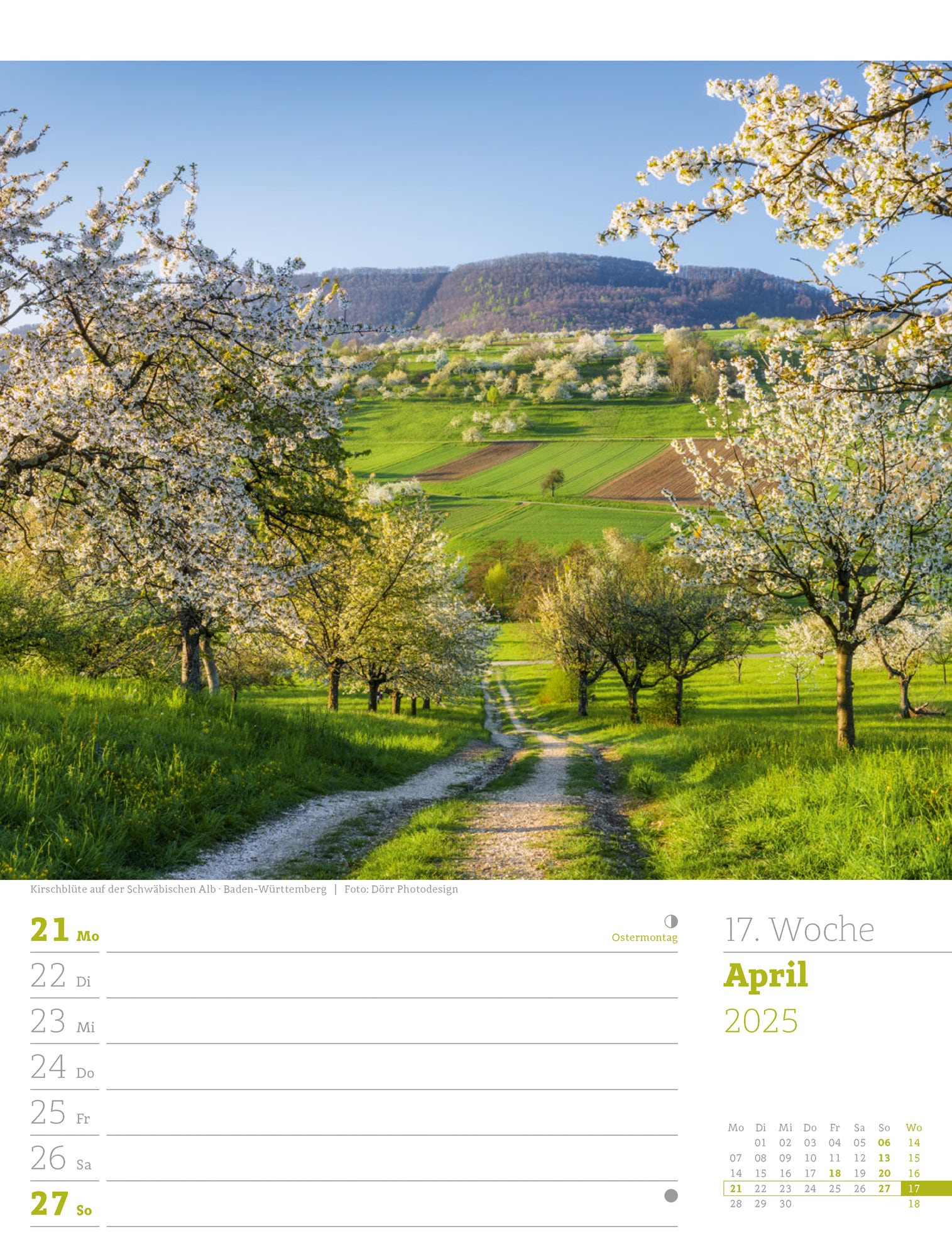 Ackermann Calendar Germany 2025 - Weekly Planner - Inside View 20