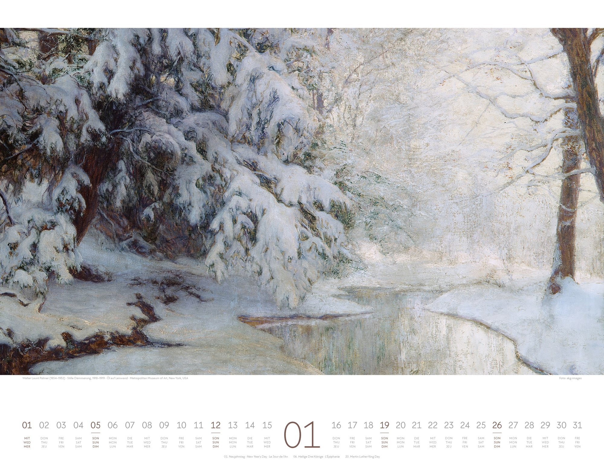 Ackermann Calendar Artwork Forest 2025 - Inside View 01
