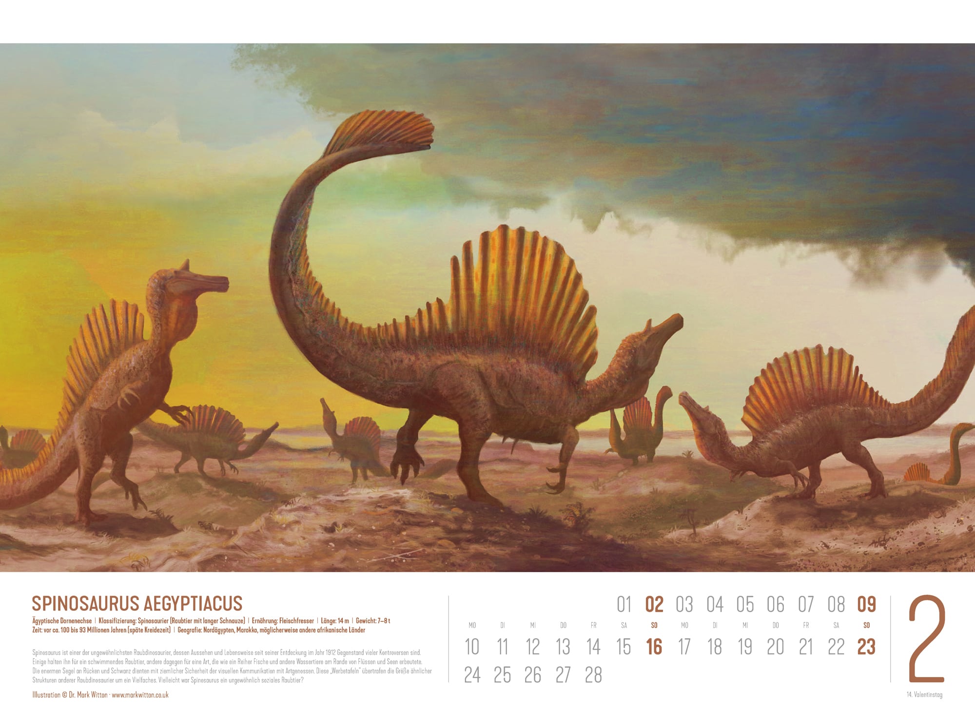 Ackermann Kalender Dinosaurier 2025 - Innenansicht 02