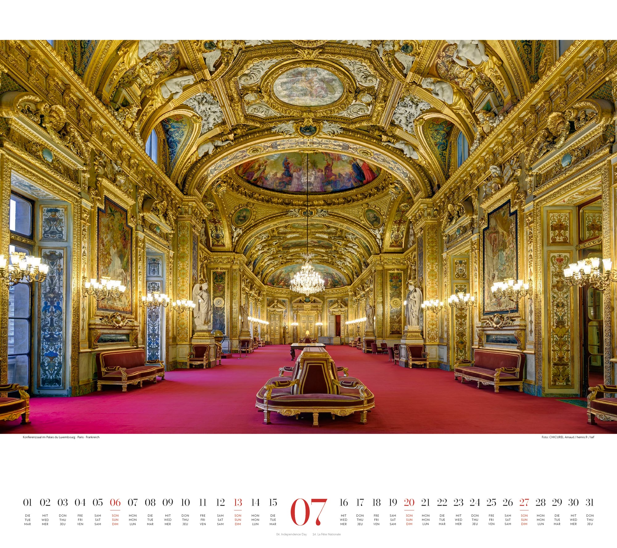 Ackermann Calendar Royal Palaces 2025 - Inside View 07
