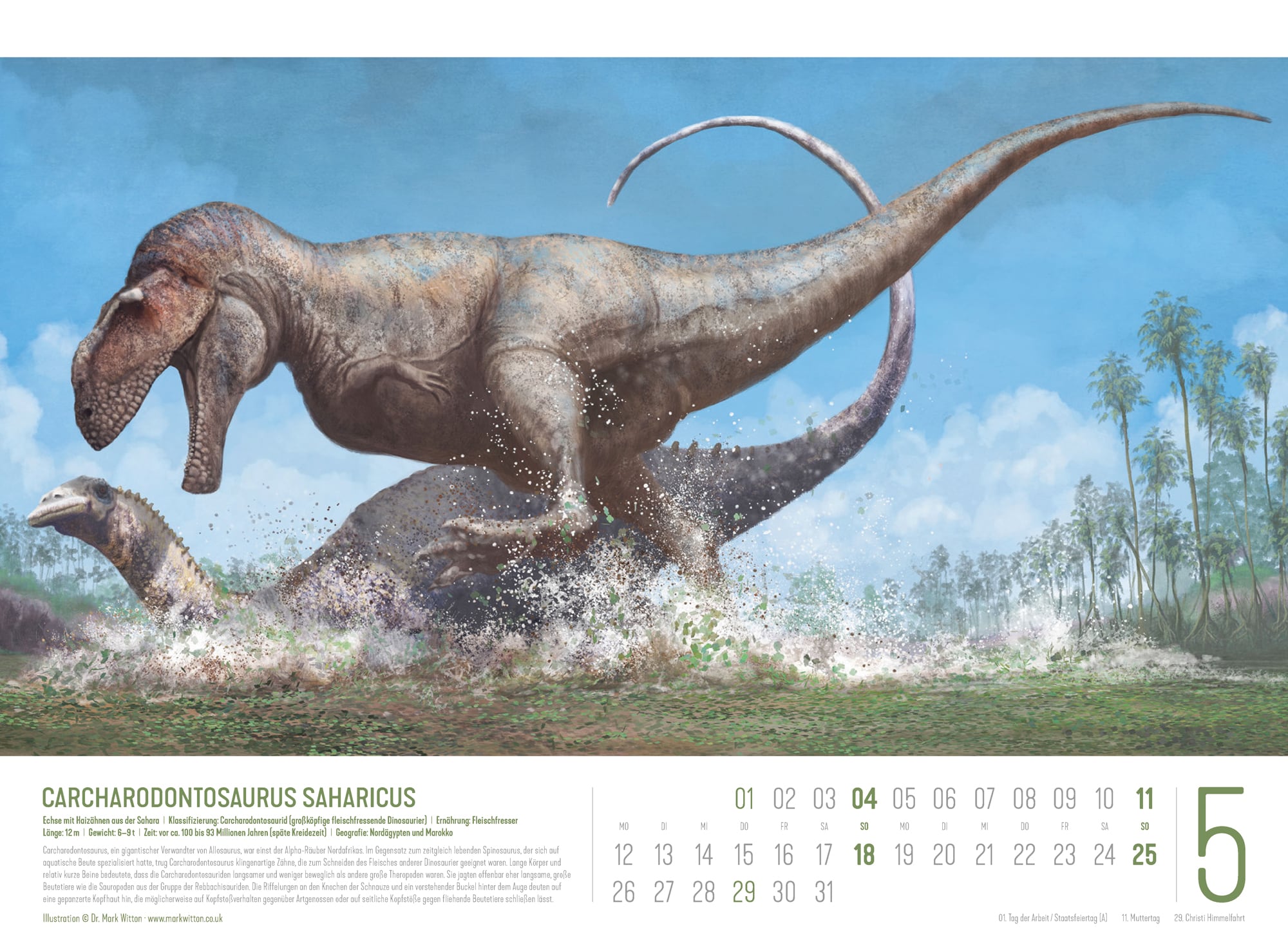 Ackermann Calendar Dinosaurs 2025 - Inside View 05