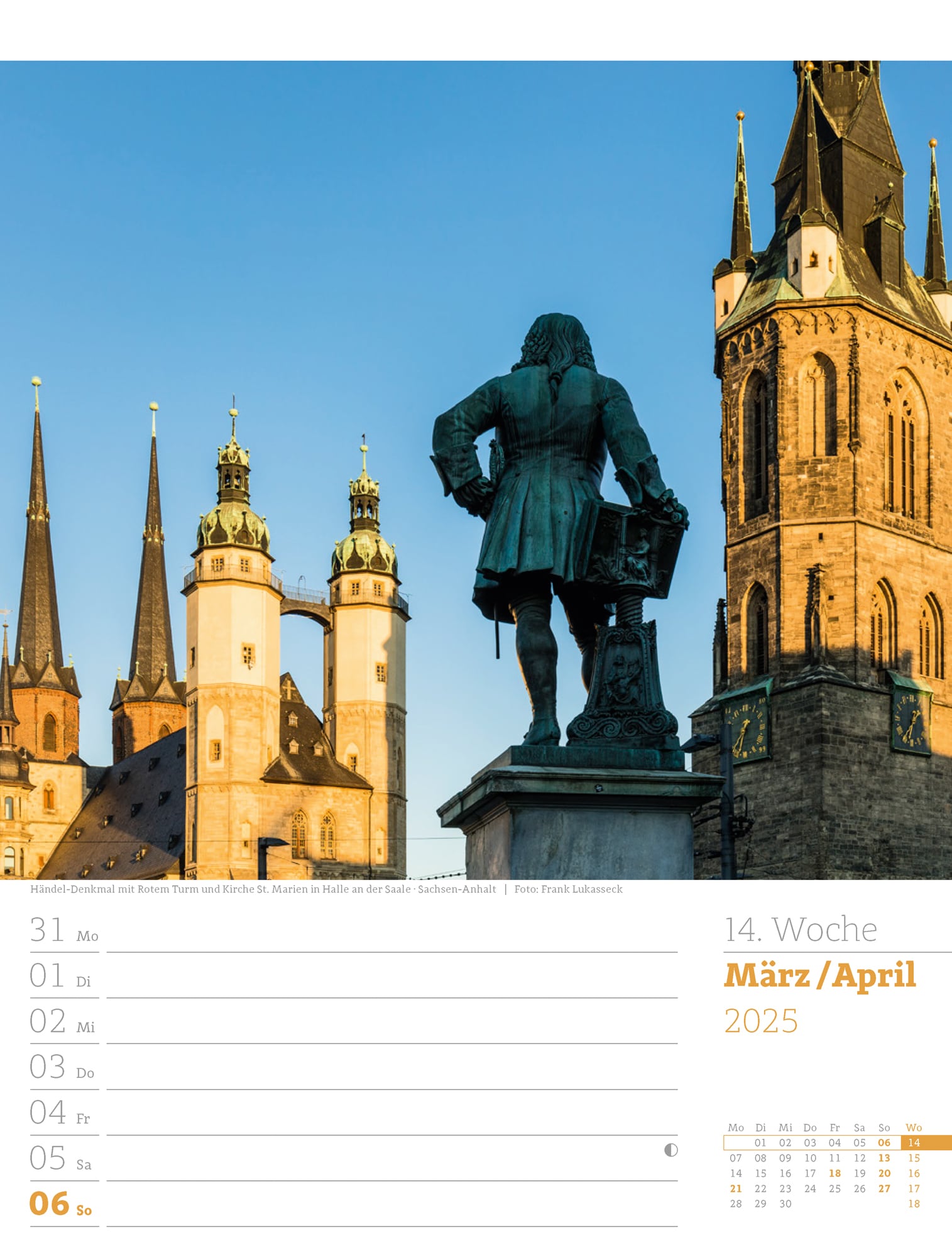 Ackermann Calendar Germany 2025 - Weekly Planner - Inside View 17