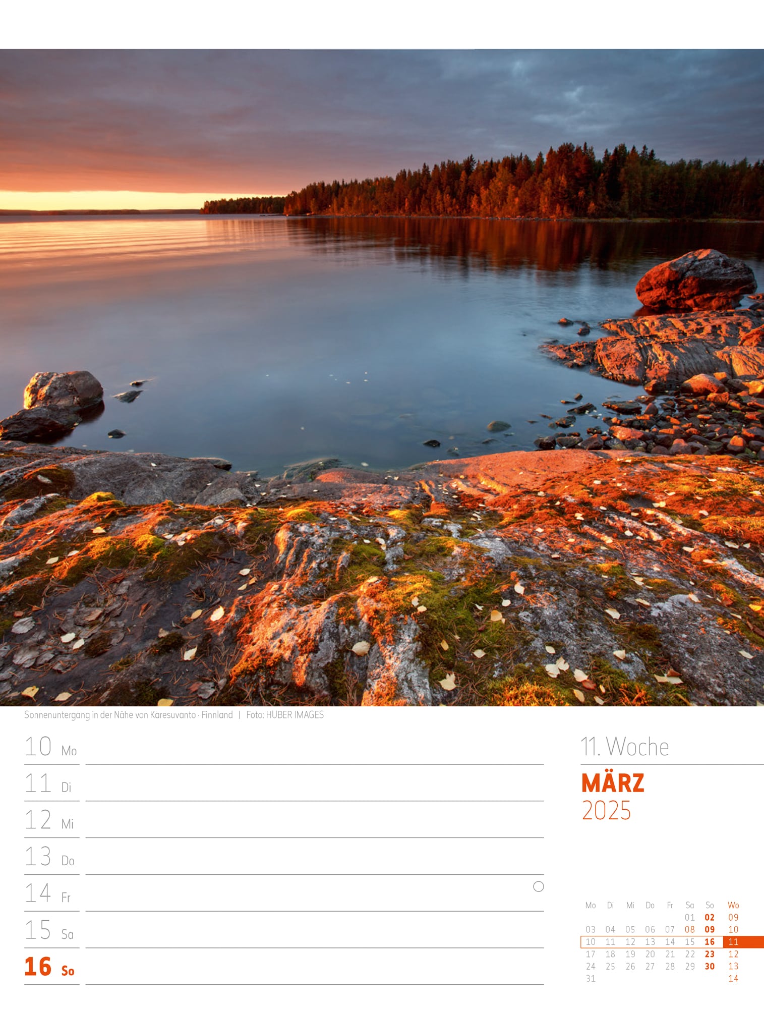 Ackermann Calendar Scandinavia 2025 - Weekly Planner - Inside View 14