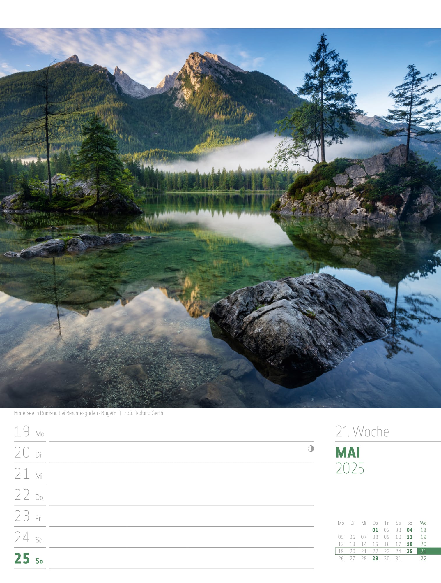 Ackermann Calendar Discover Germany 2025 - Weekly Planner - Inside View 24