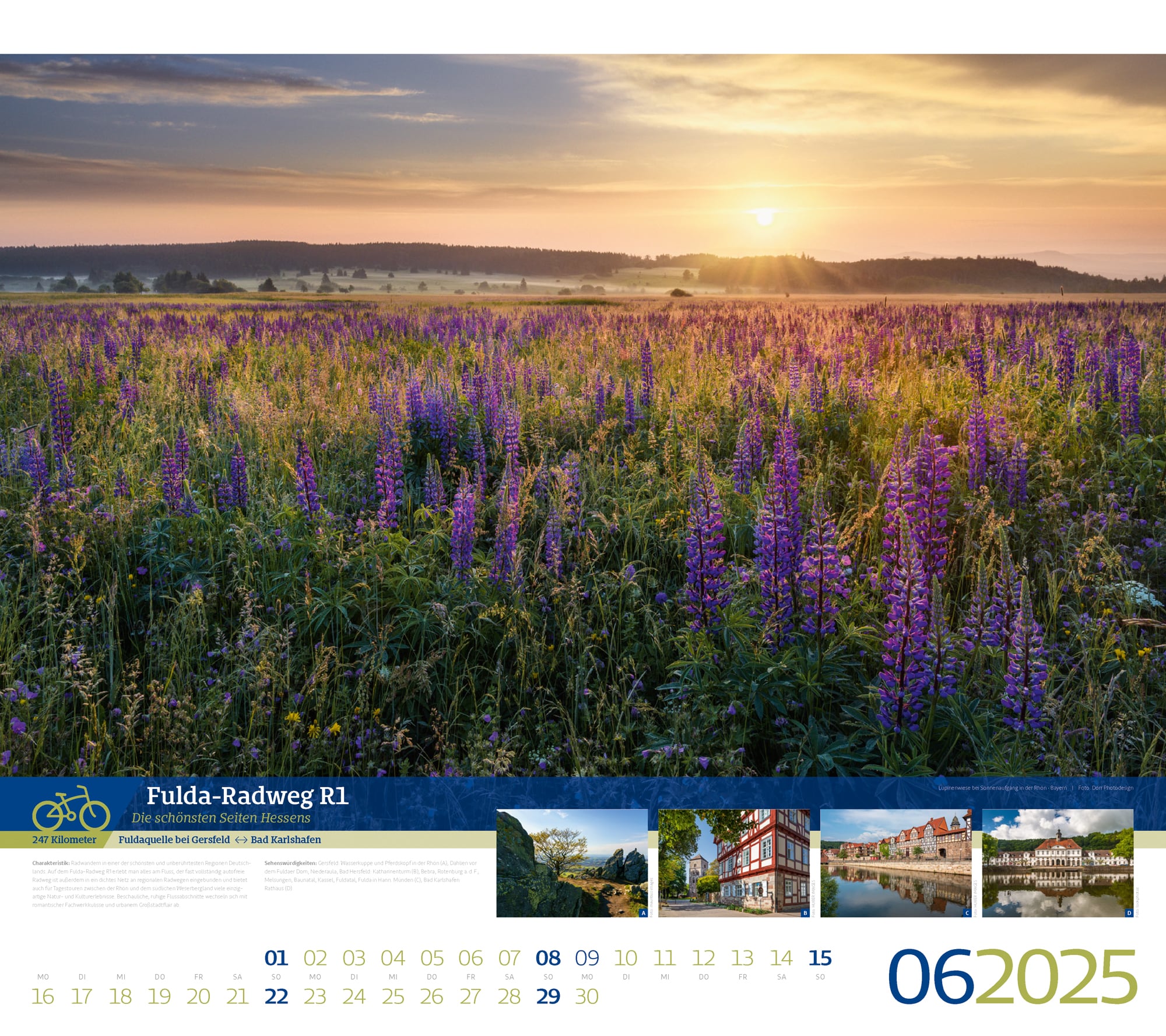 Ackermann Kalender Deutschlands Radfernwege 2025 - Innenansicht 06