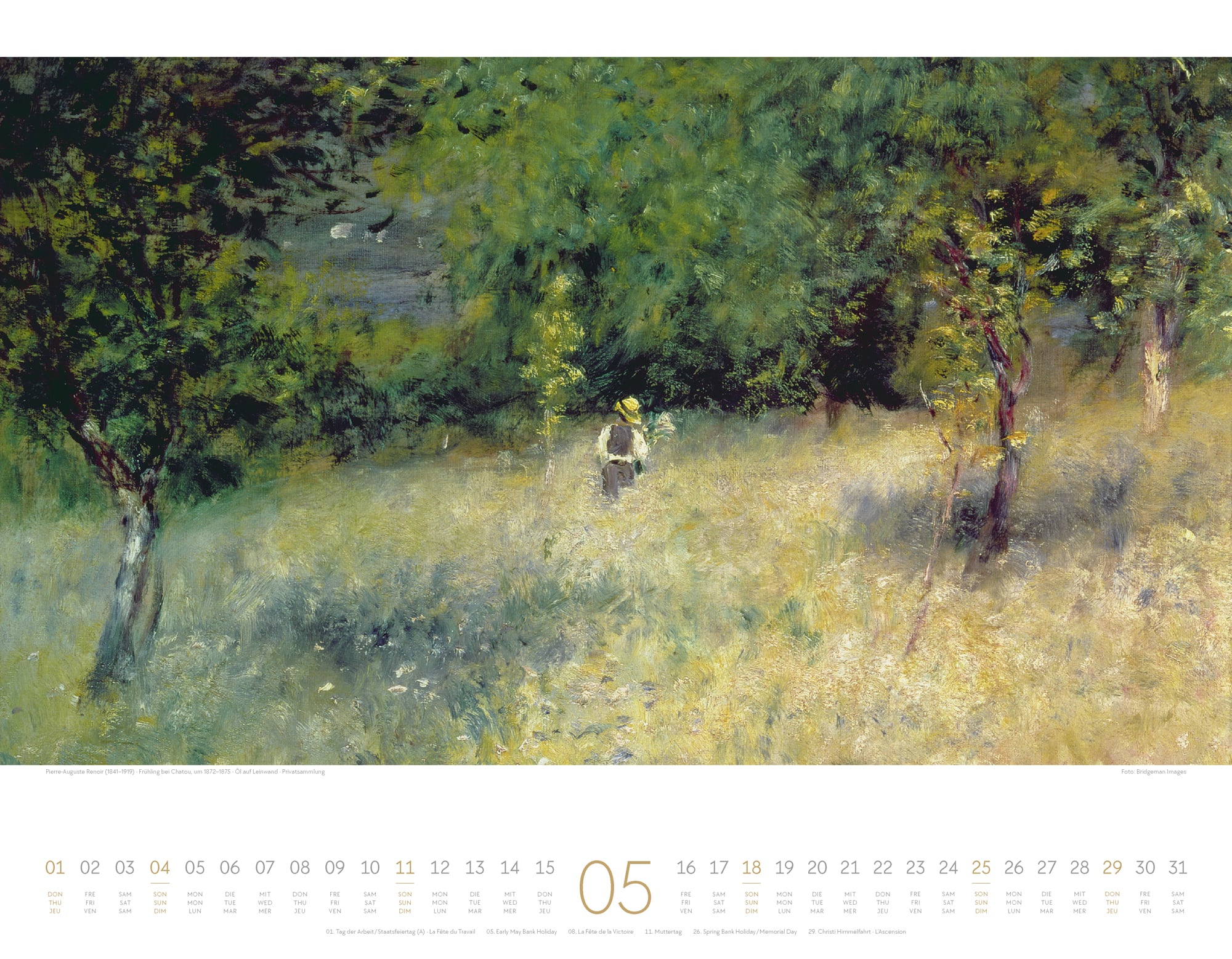 Ackermann Calendar Artwork Forest 2025 - Inside View 05