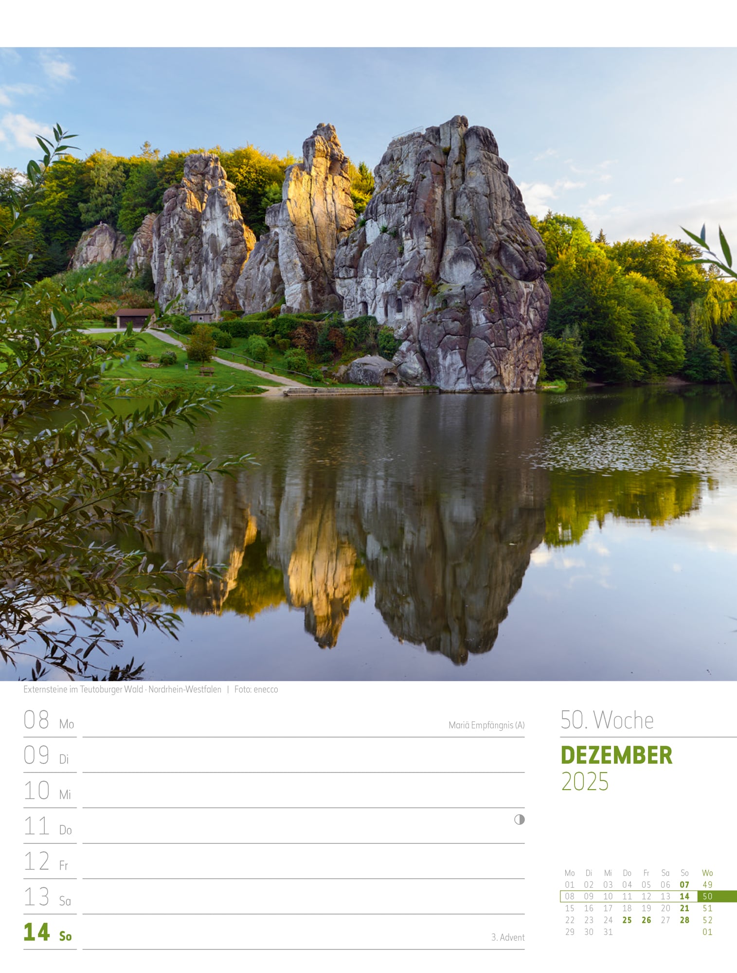 Ackermann Calendar Discover Germany 2025 - Weekly Planner - Inside View 53