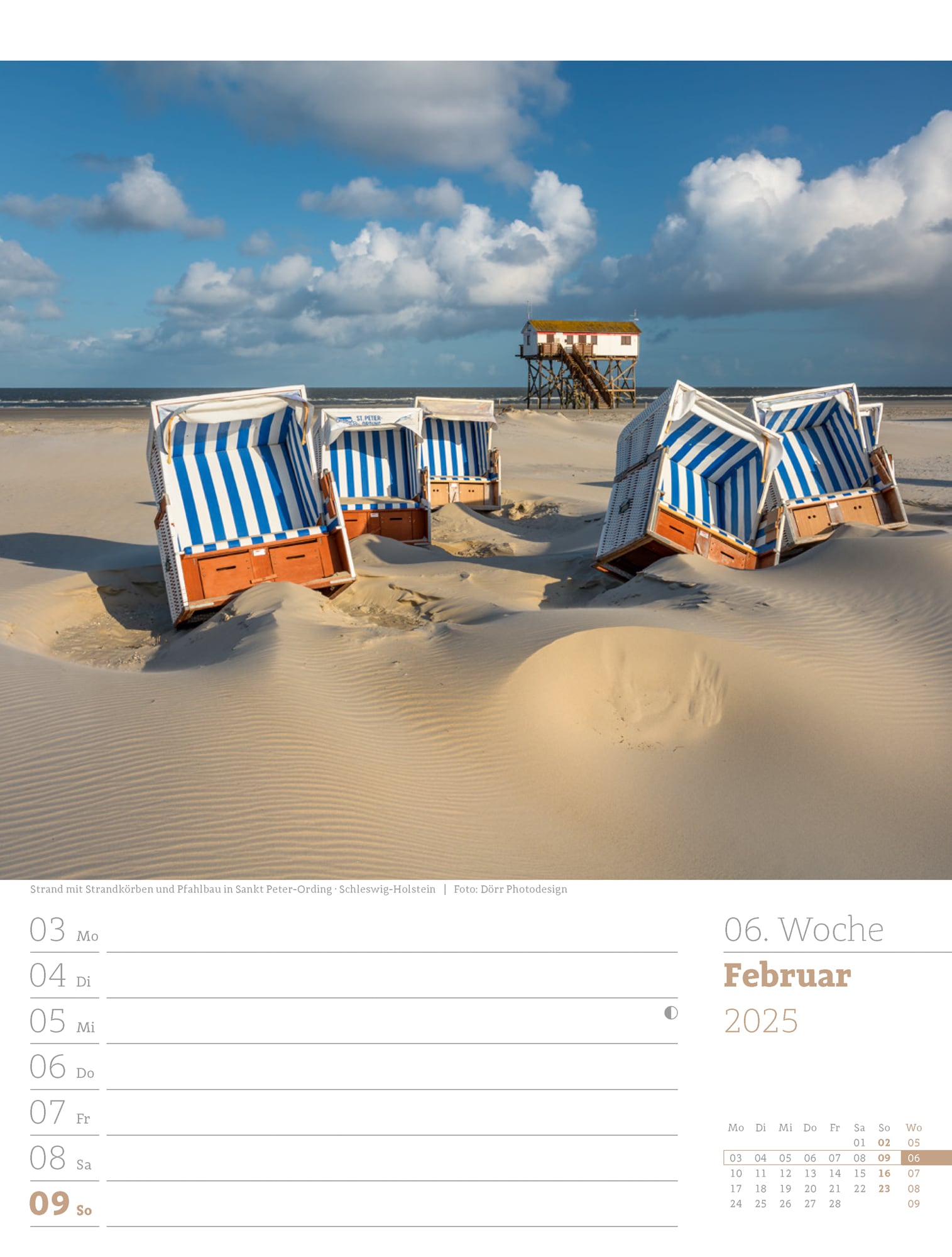 Ackermann Calendar Germany 2025 - Weekly Planner - Inside View 09