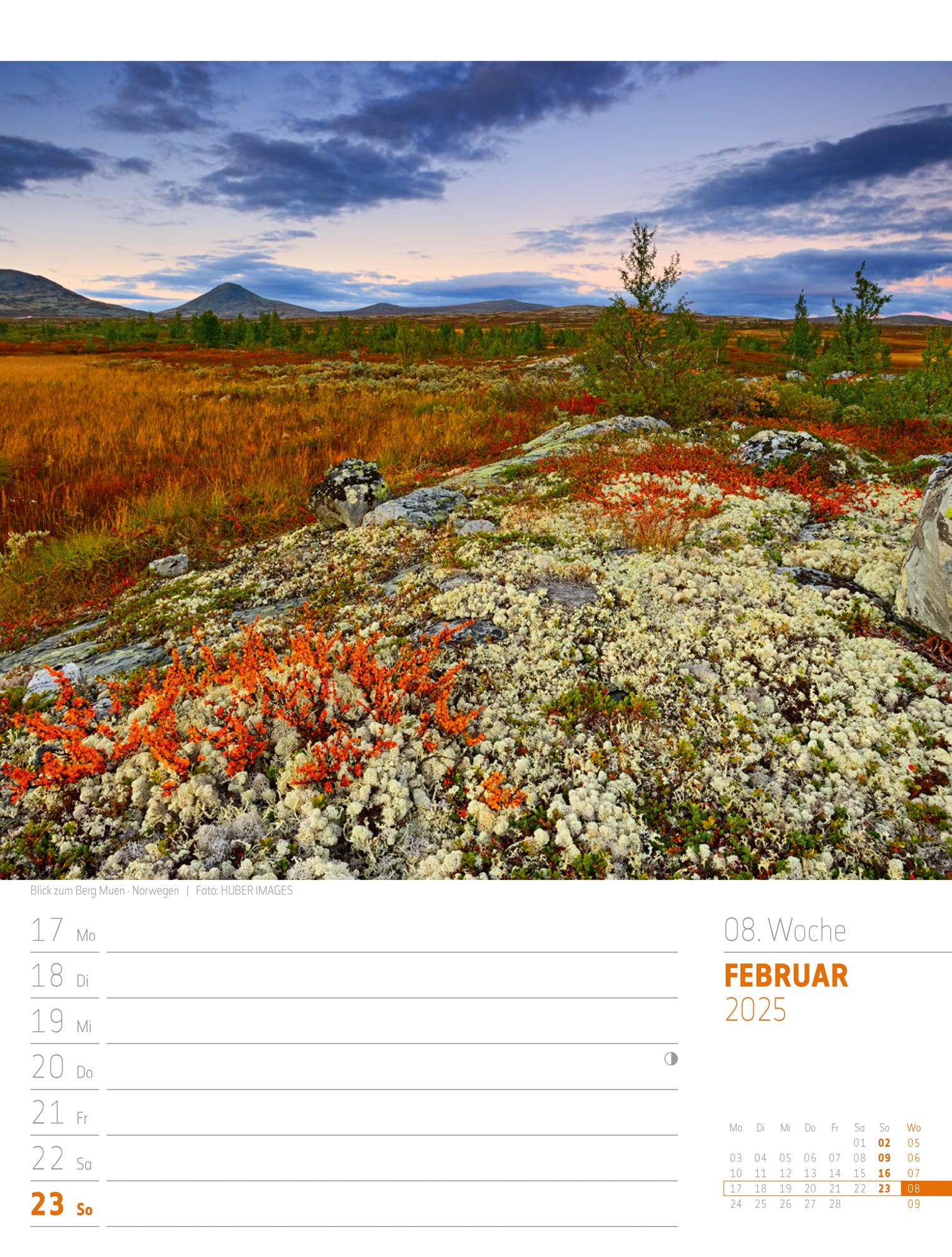 Ackermann Calendar Scandinavia 2025 - Weekly Planner - Inside View 11