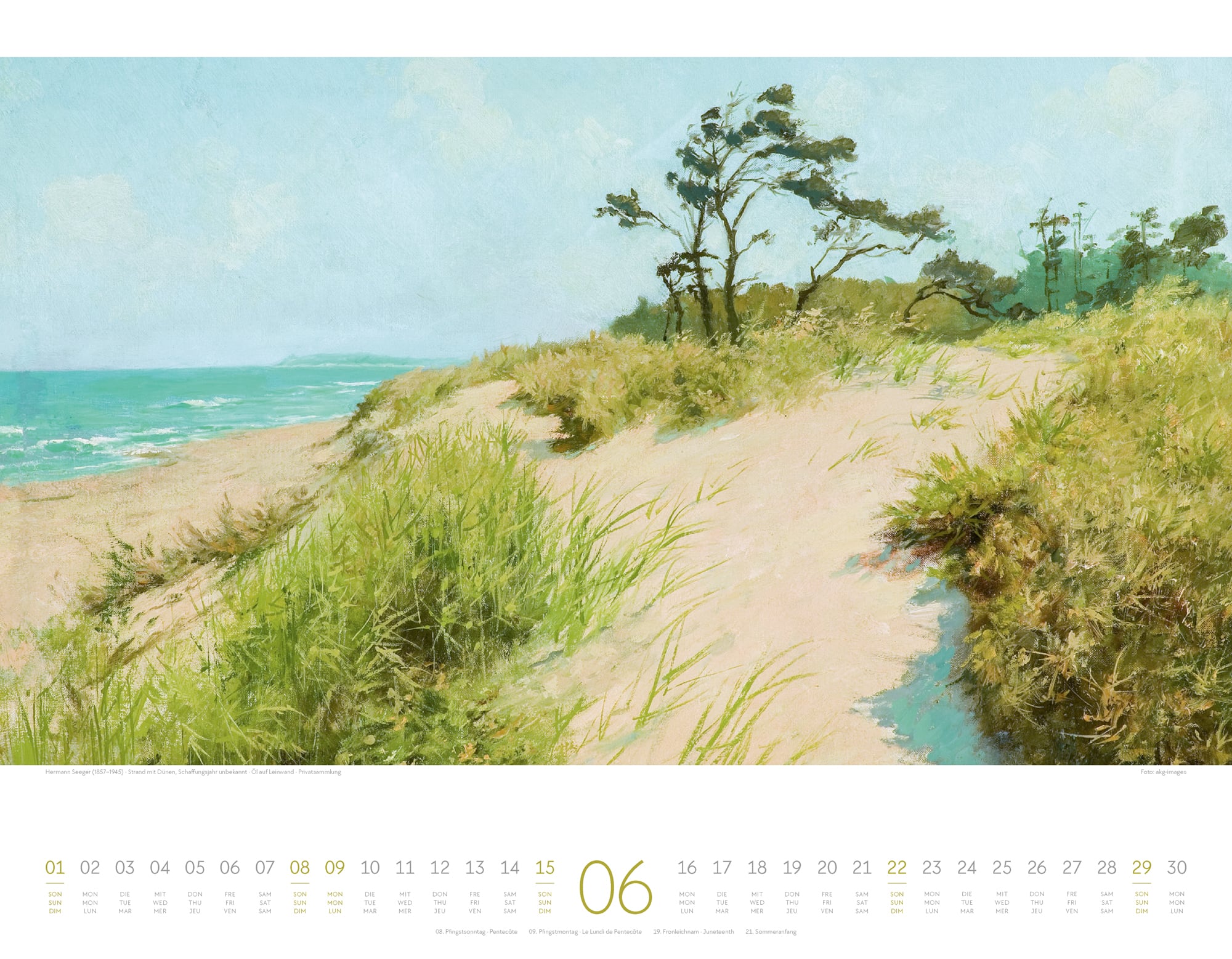 Ackermann Calendar Artwork Sea 2025 - Inside View 06