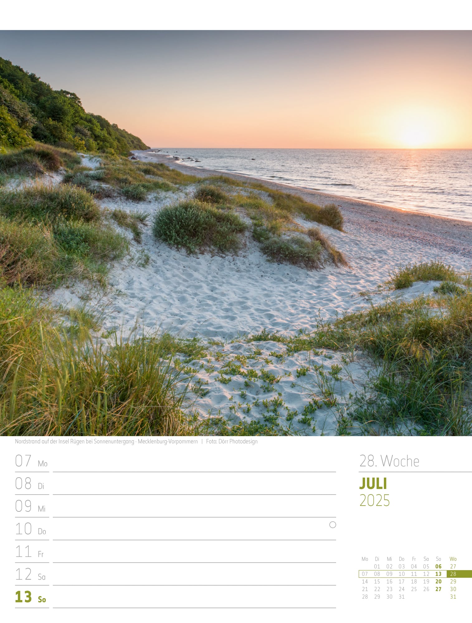 Ackermann Calendar Discover Germany 2025 - Weekly Planner - Inside View 31