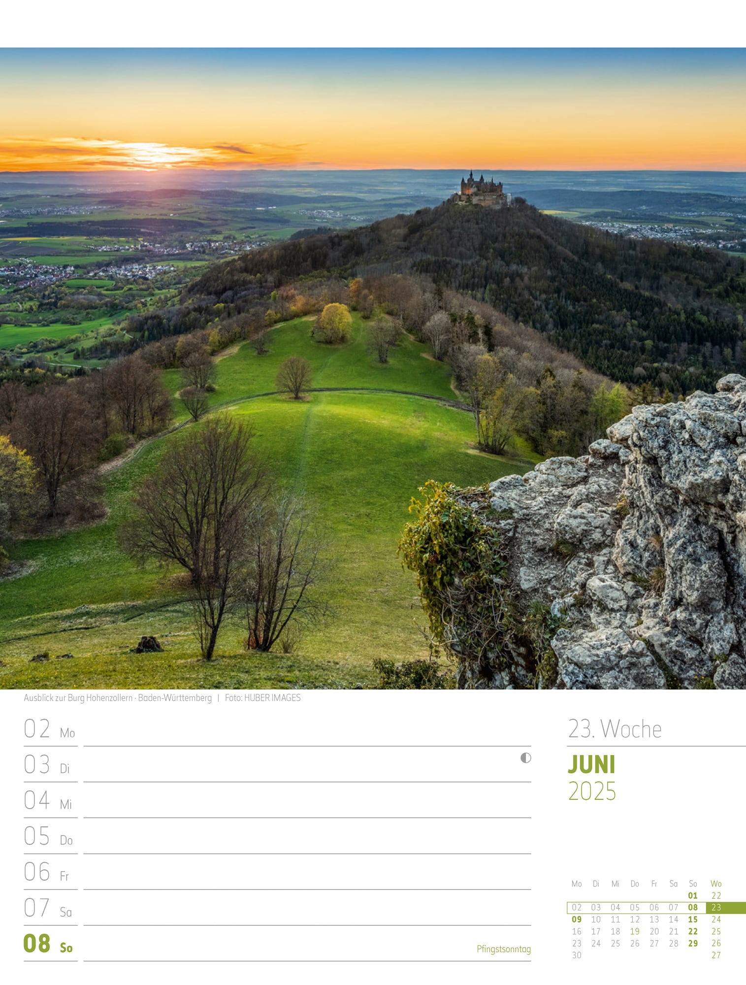 Ackermann Calendar Discover Germany 2025 - Weekly Planner - Inside View 26