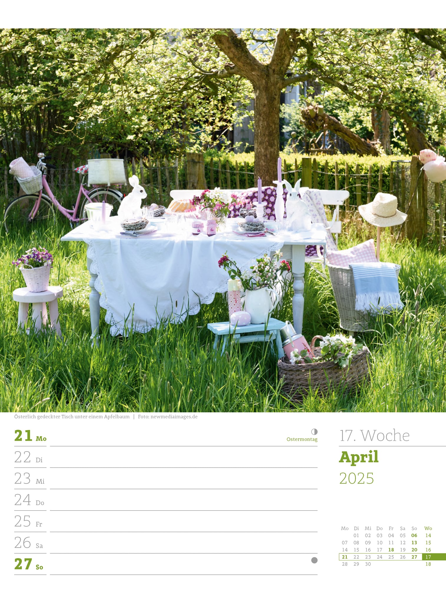 Ackermann Calendar Beautiful Gardens 2025 - Weekly Planner - Inside View 20