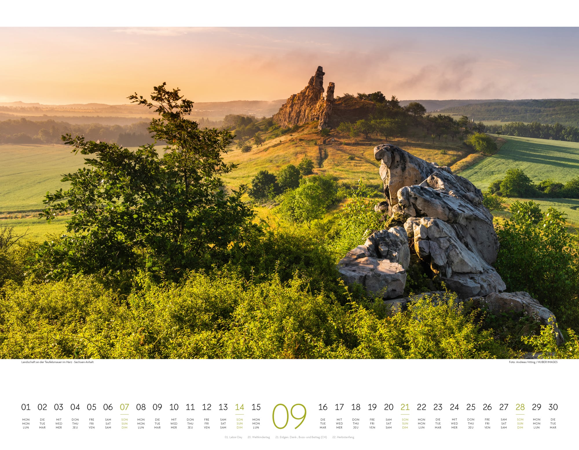 Ackermann Calendar Germany - Wonderful Landscapes 2025 - Inside View 09