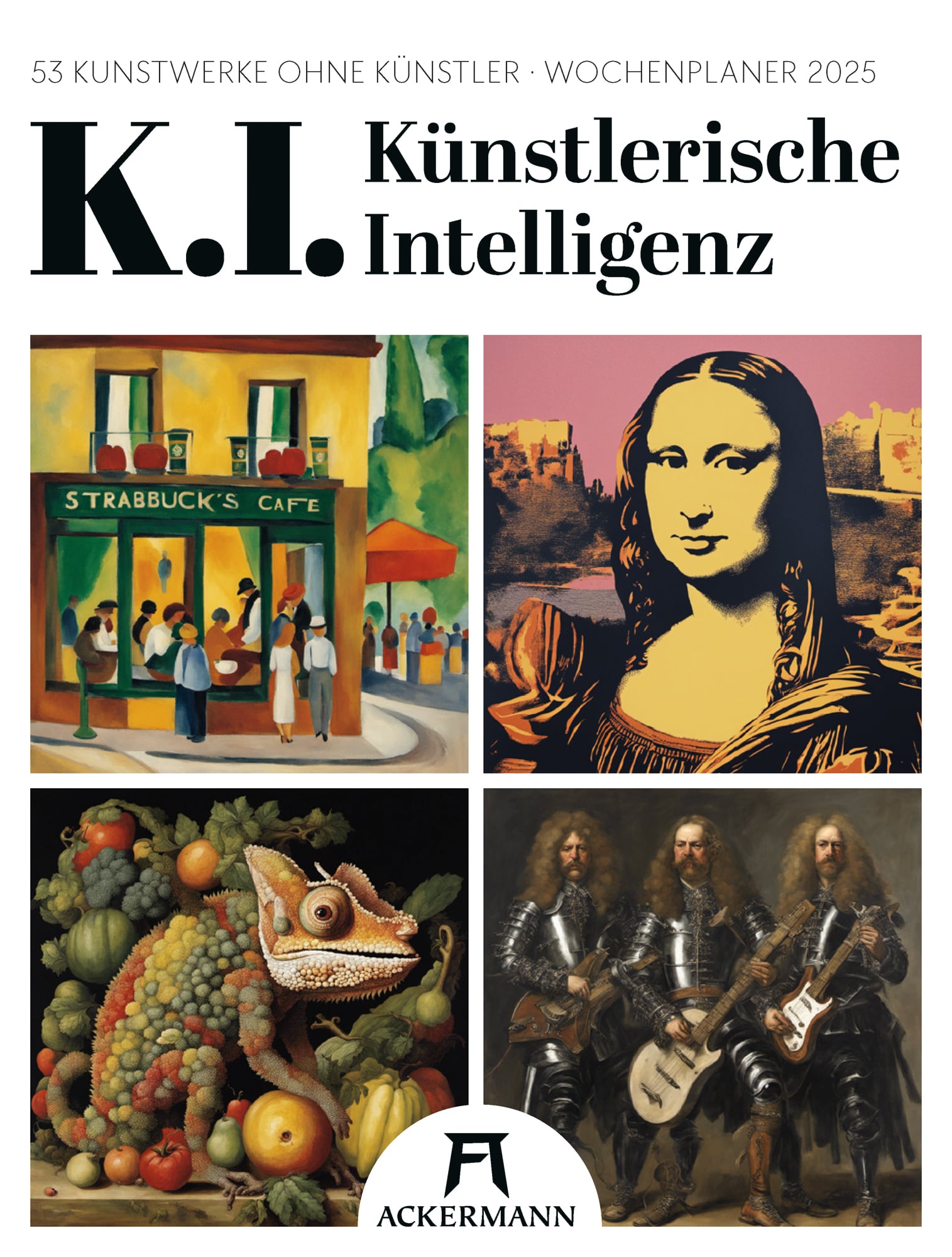 Ackermann Kalender K.I. - Künstlerische Intelligenz - Wochenplaner 2025 - Titelblatt