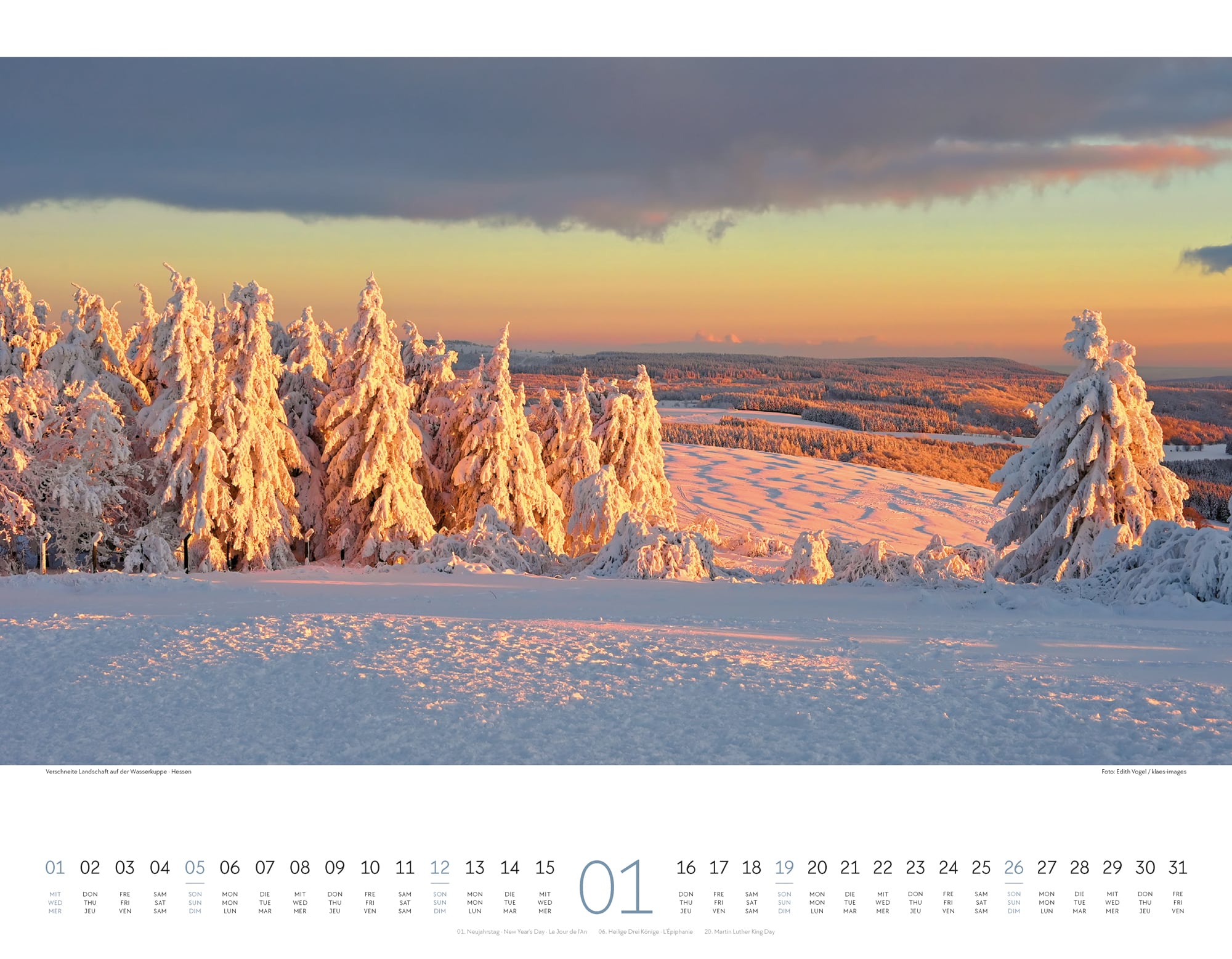 Ackermann Calendar Germany - Wonderful Landscapes 2025 - Inside View 01