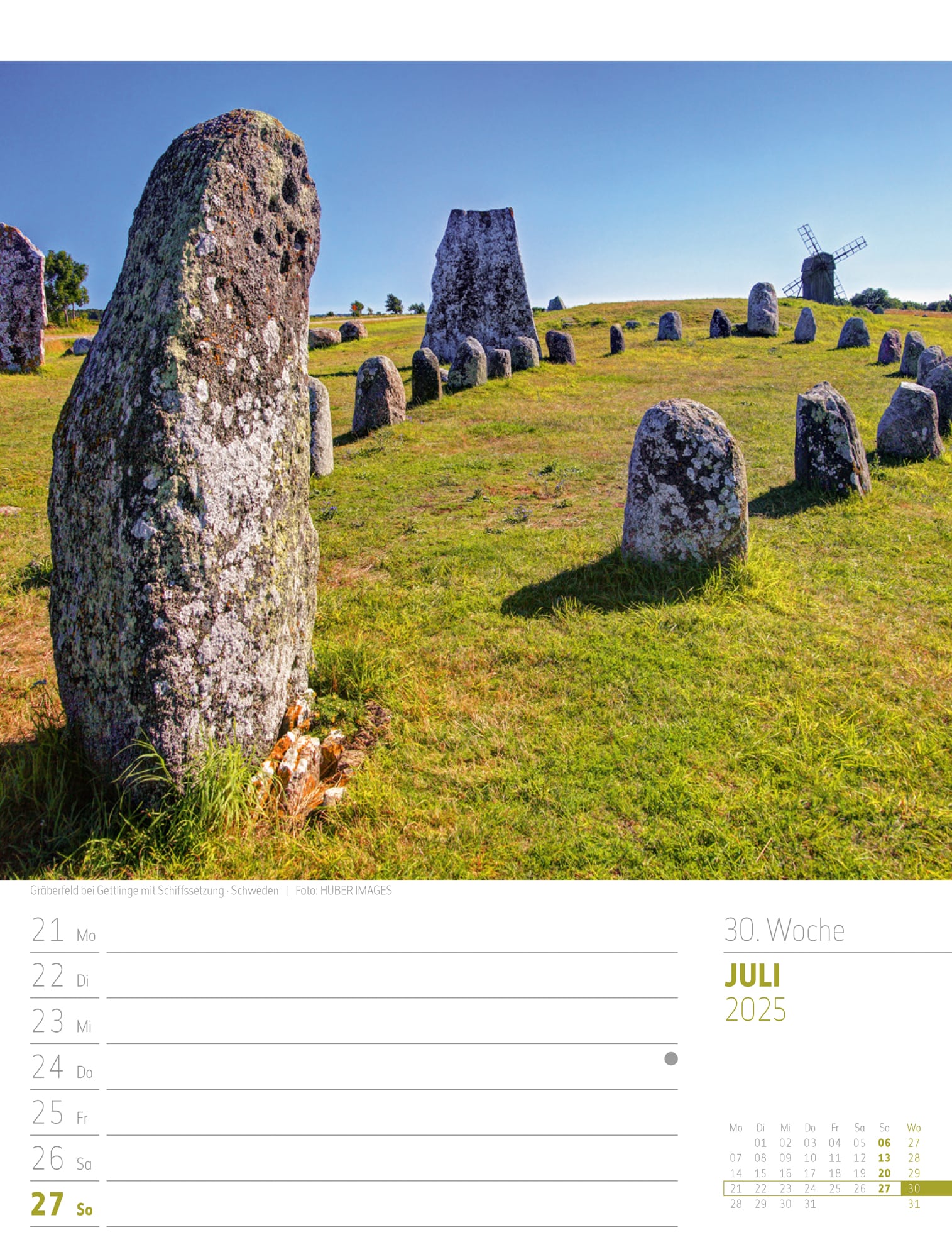 Ackermann Calendar Scandinavia 2025 - Weekly Planner - Inside View 33