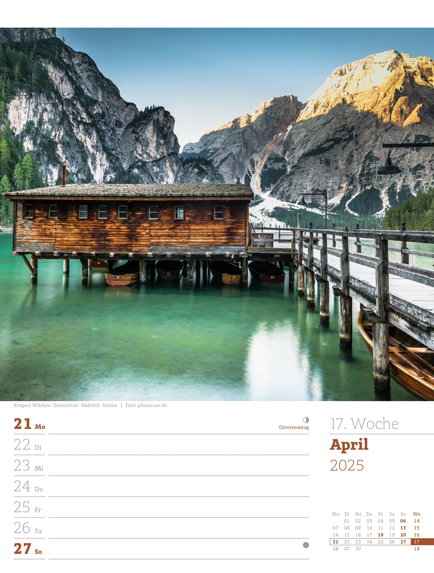 Ackermann Calendar Alps 2025 - Weekly Planner - Inside View 20