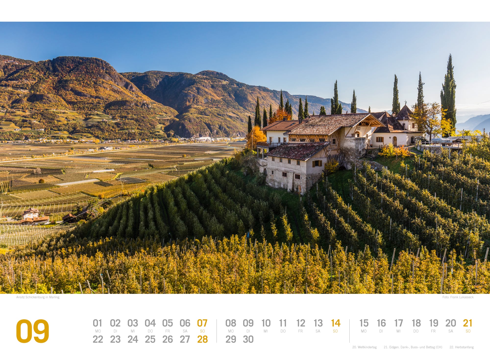 Ackermann Calendar South Tyrol 2025 - Inside View 09