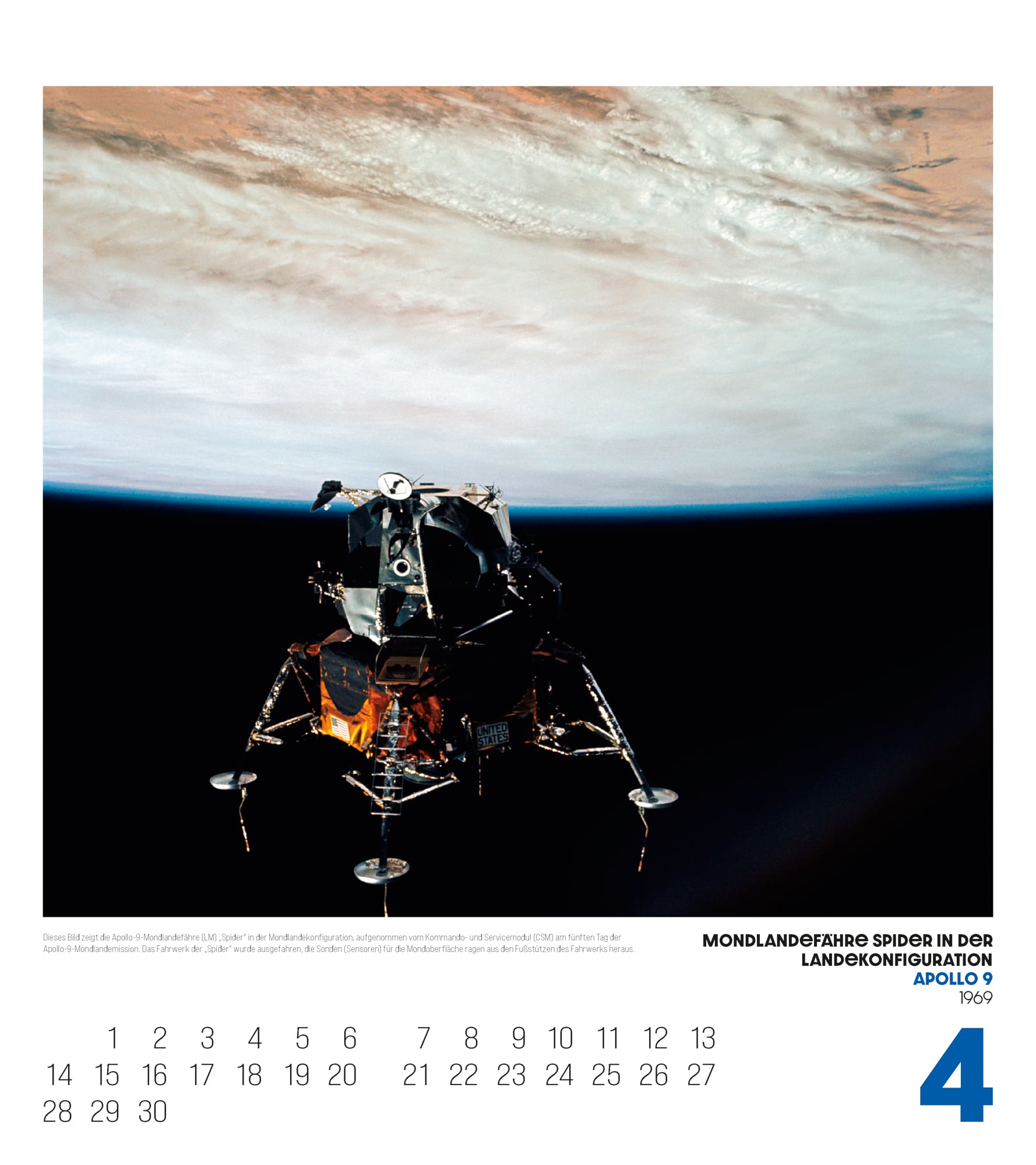 Ackermann Kalender The Apollo Archives 2025 - Innenansicht 04