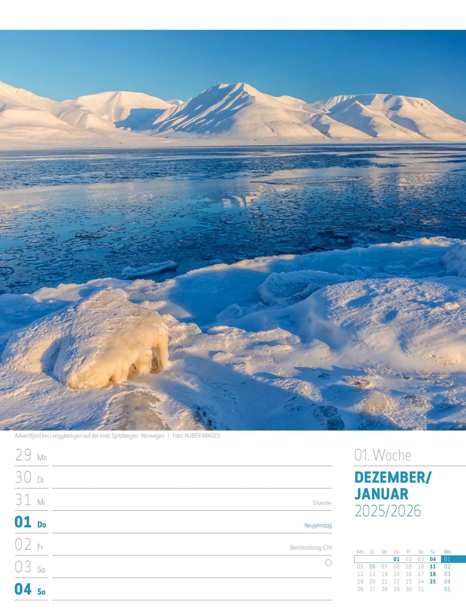 Ackermann Calendar Scandinavia 2025 - Weekly Planner - Inside View 56