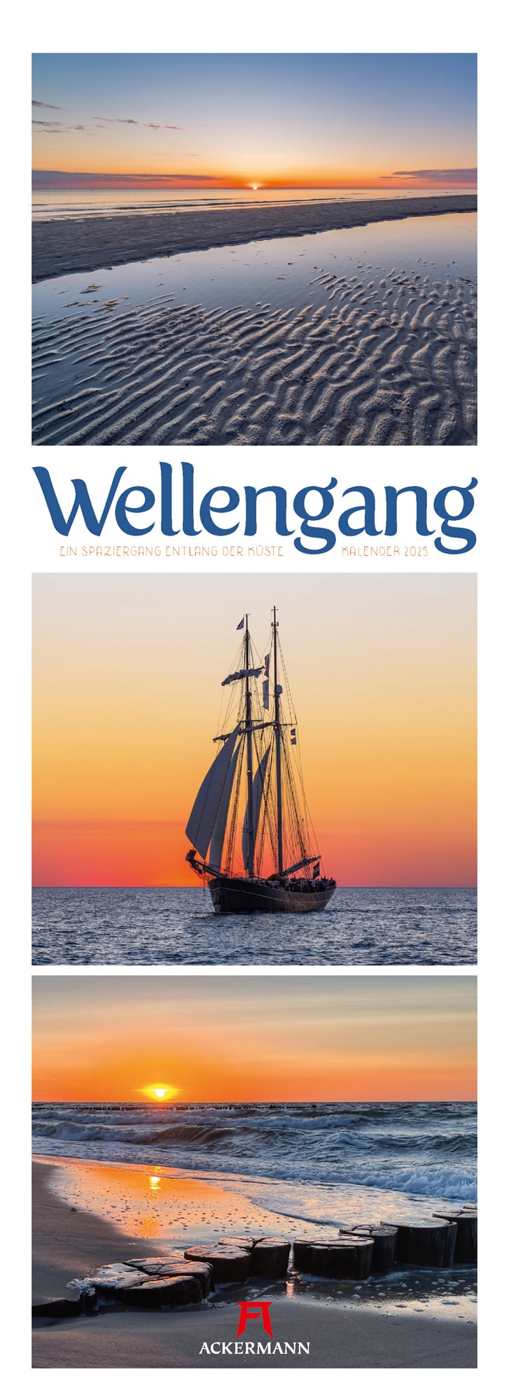 Ackermann Kalender Wellengang 2025 - Titelblatt