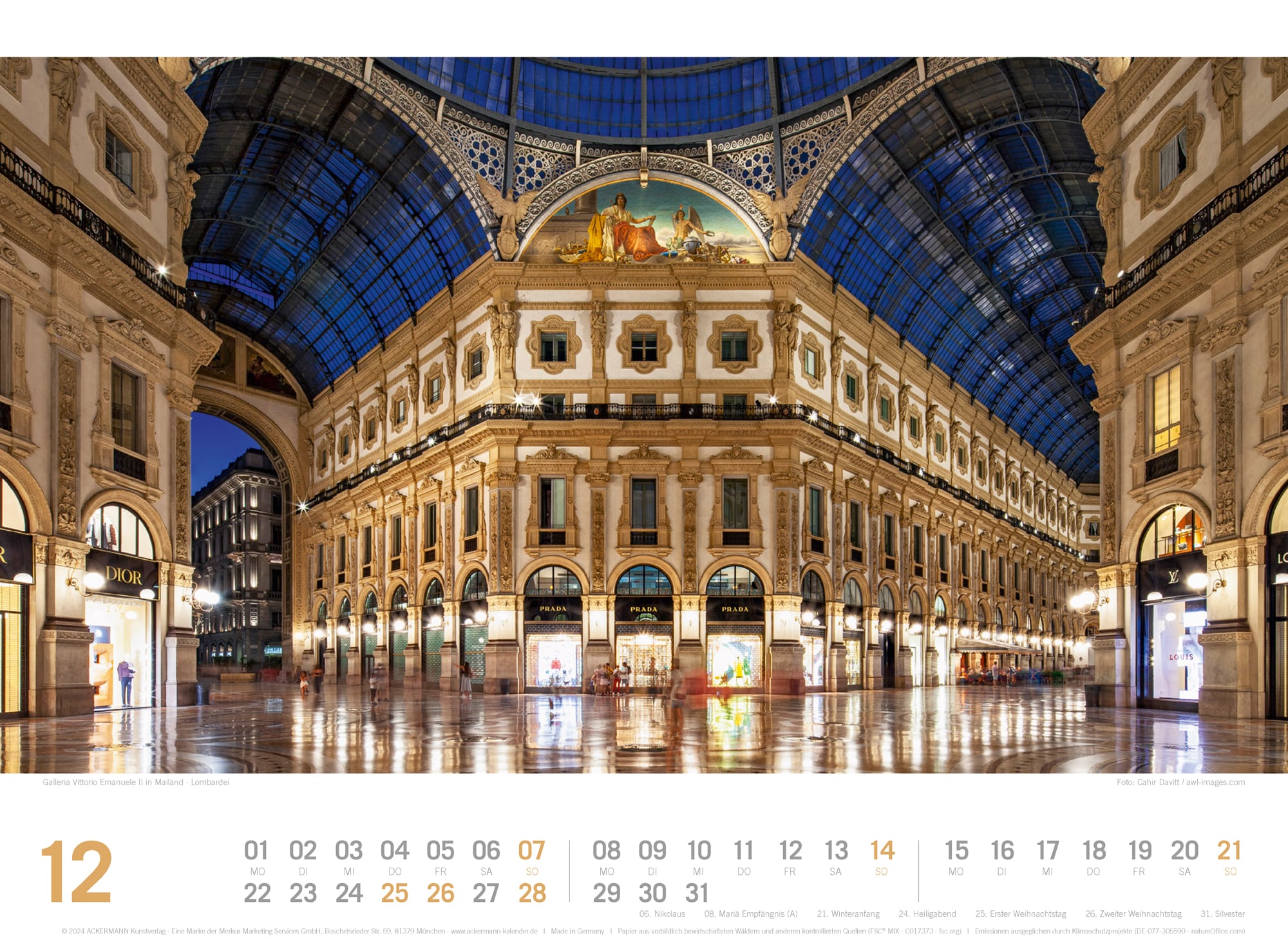 Ackermann Calendar Italy 2025 - Inside View 12