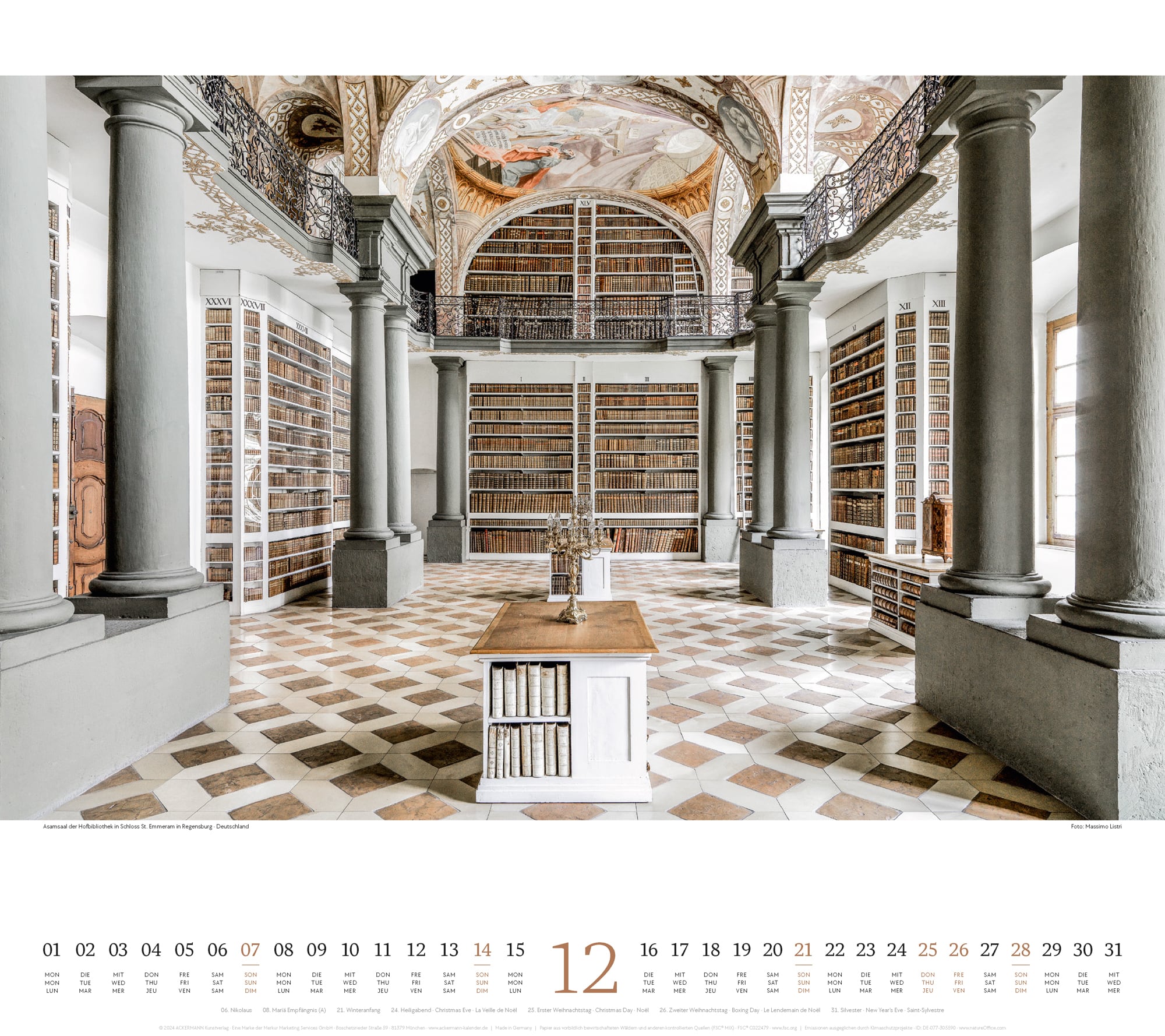Ackermann Calendar World of Books 2025 - Inside View 12