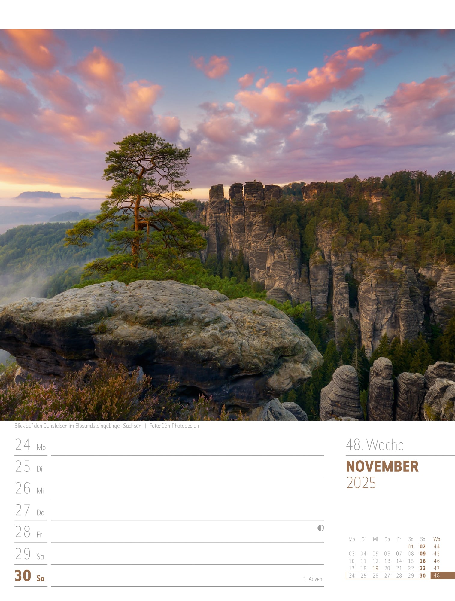 Ackermann Calendar Discover Germany 2025 - Weekly Planner - Inside View 51