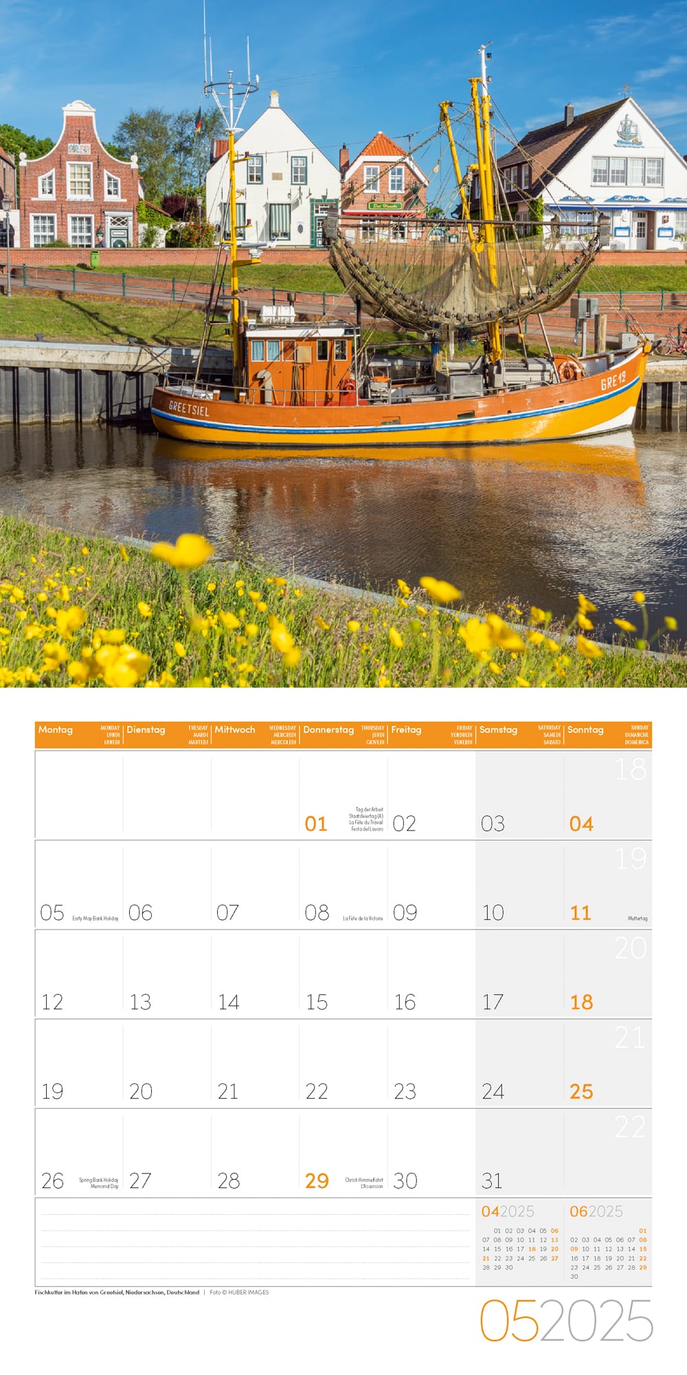 Art12 Collection Kalender Am Meer 2025 - 30x30 - Innenansicht 05