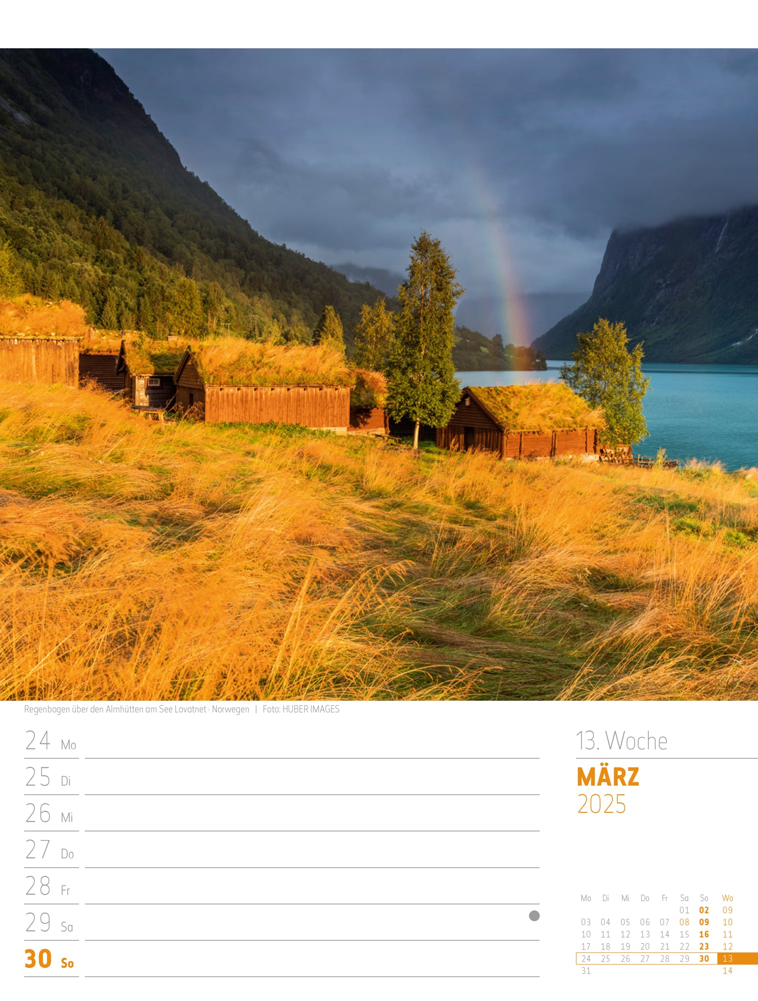 Ackermann Calendar Scandinavia 2025 - Weekly Planner - Inside View 16