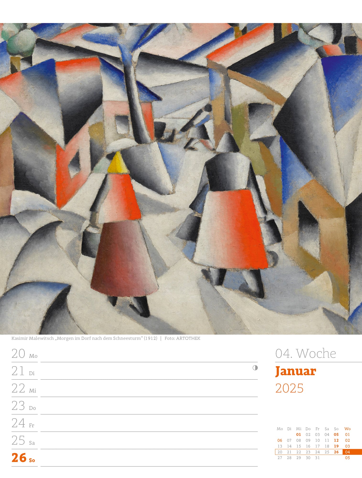 Ackermann Calendar World of Art 2025 - Weekly Planner - Inside View 07
