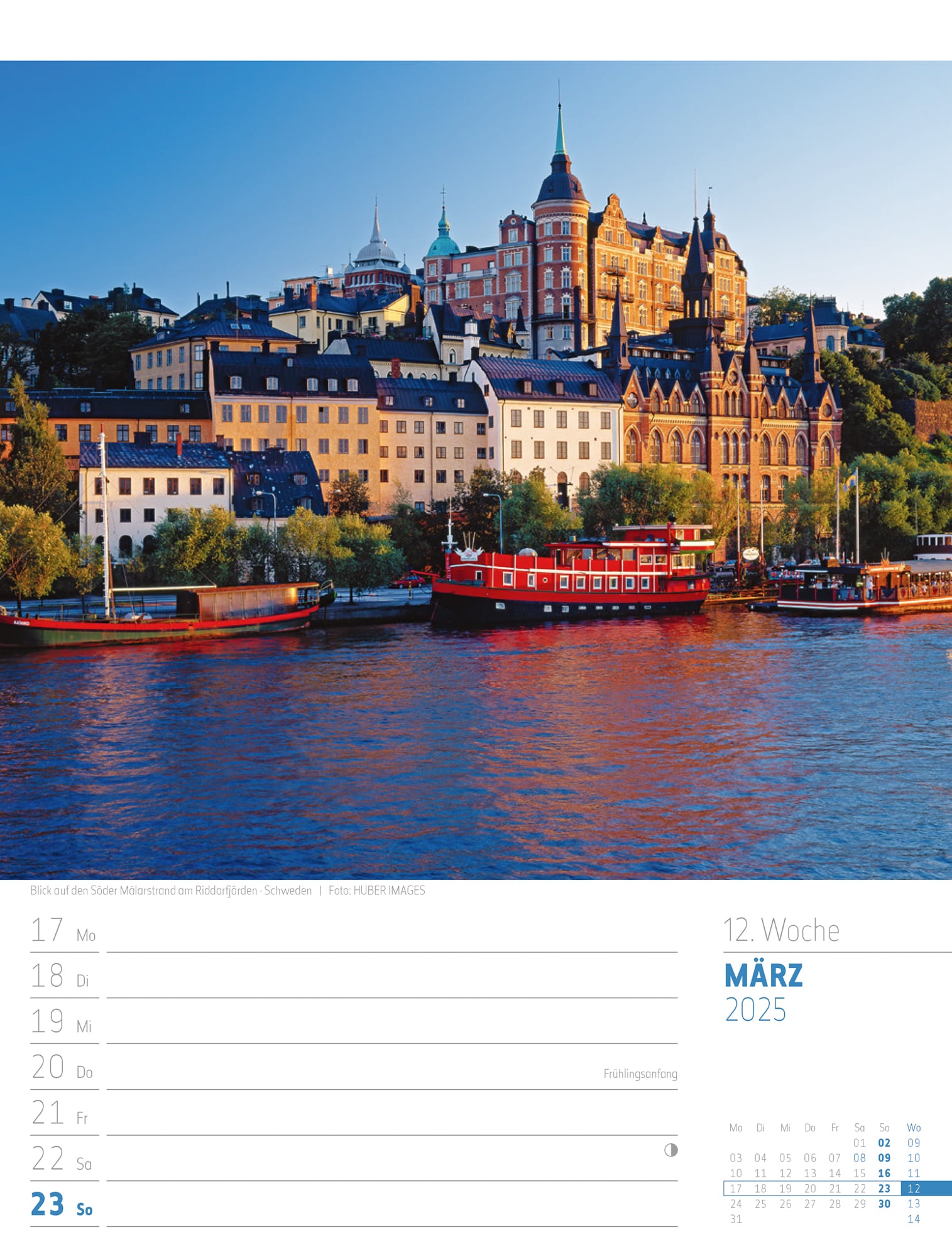 Ackermann Calendar Scandinavia 2025 - Weekly Planner - Inside View 15