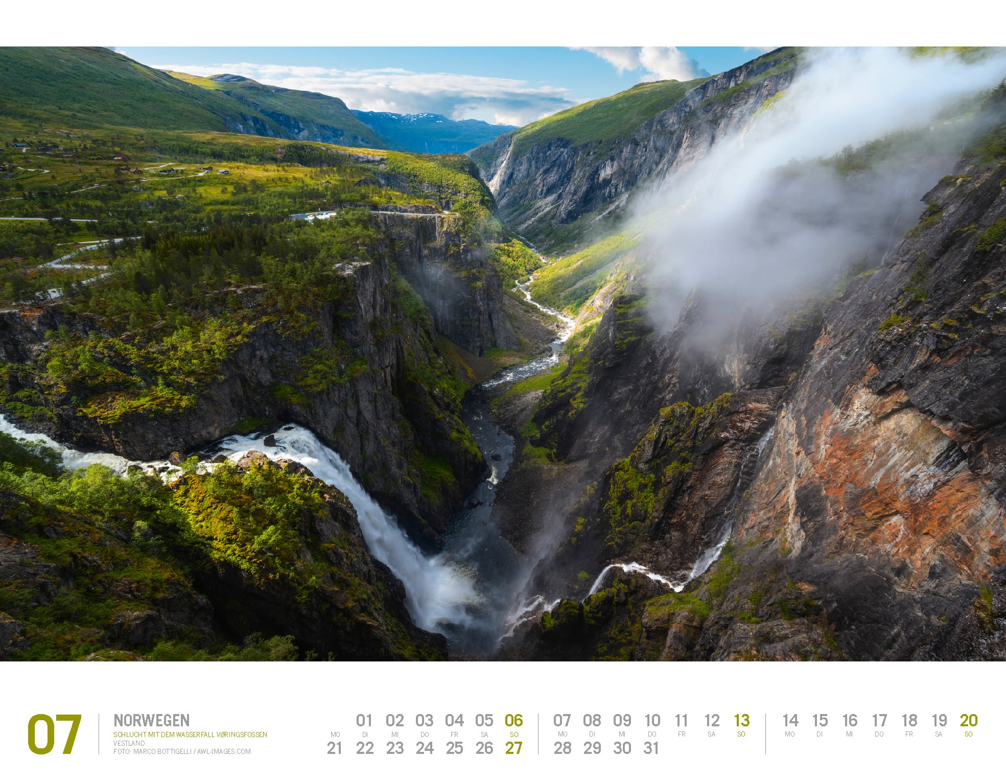 Ackermann Kalender Norwegen 2025 - Innenansicht 07