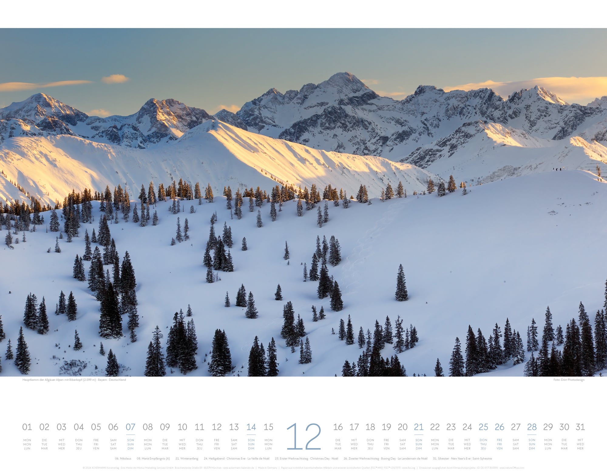 Ackermann Kalender Naturparadies Alpen 2025 - Innenansicht 12