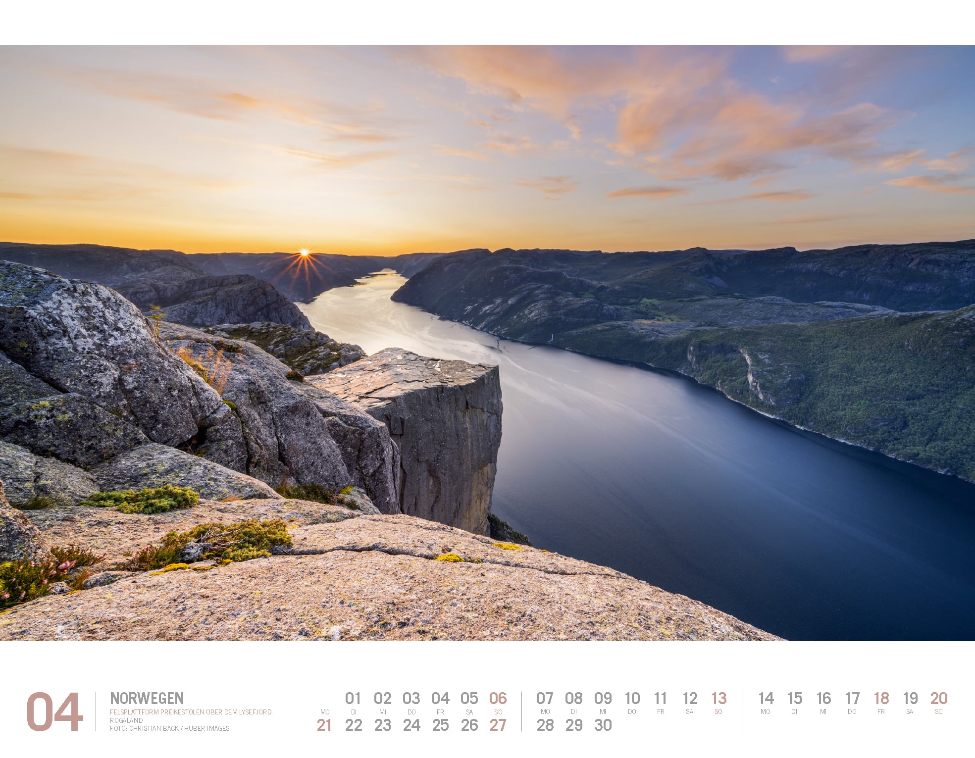 Ackermann Kalender Norwegen 2025 - Innenansicht 04