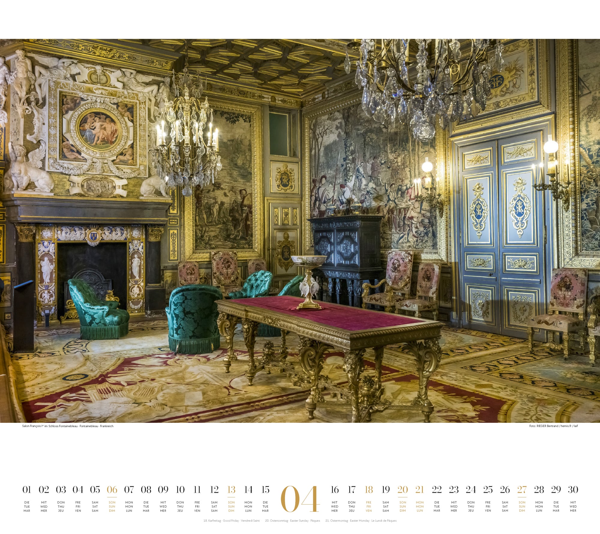 Ackermann Calendar Royal Palaces 2025 - Inside View 04