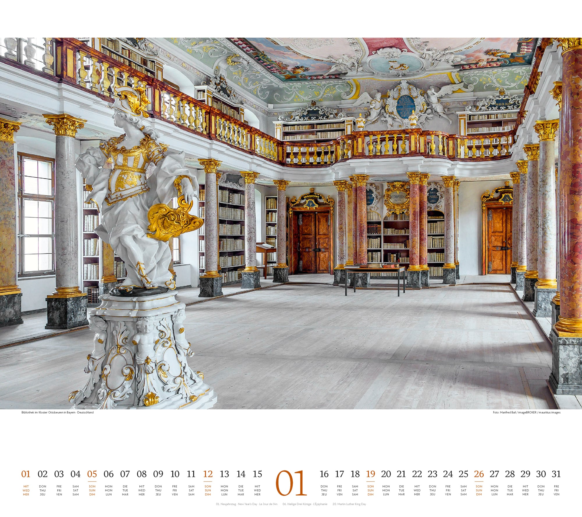Ackermann Kalender Welt der Bücher 2025 - Innenansicht 01