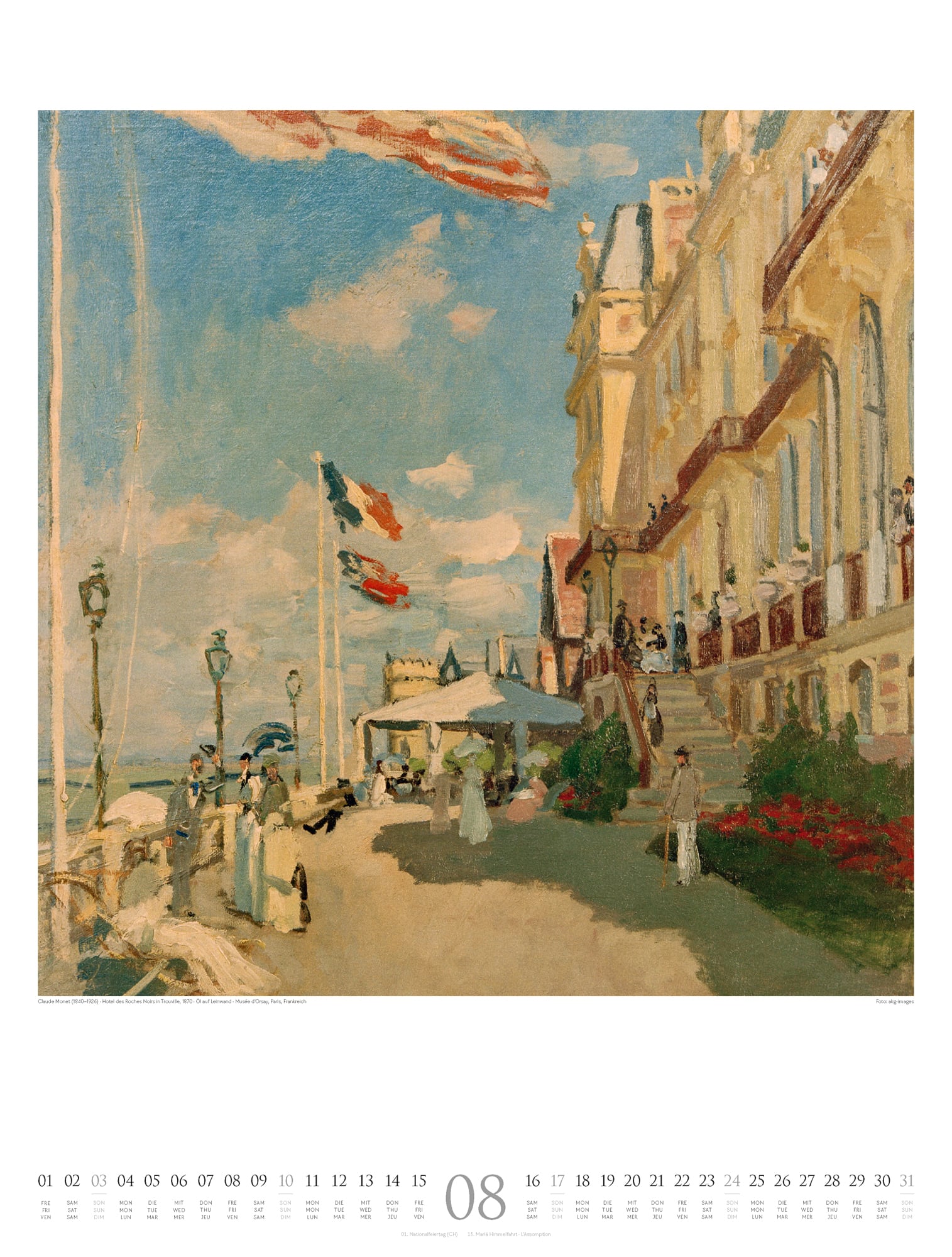 Ackermann Calendar Claude Monet 2025 - Inside View 08