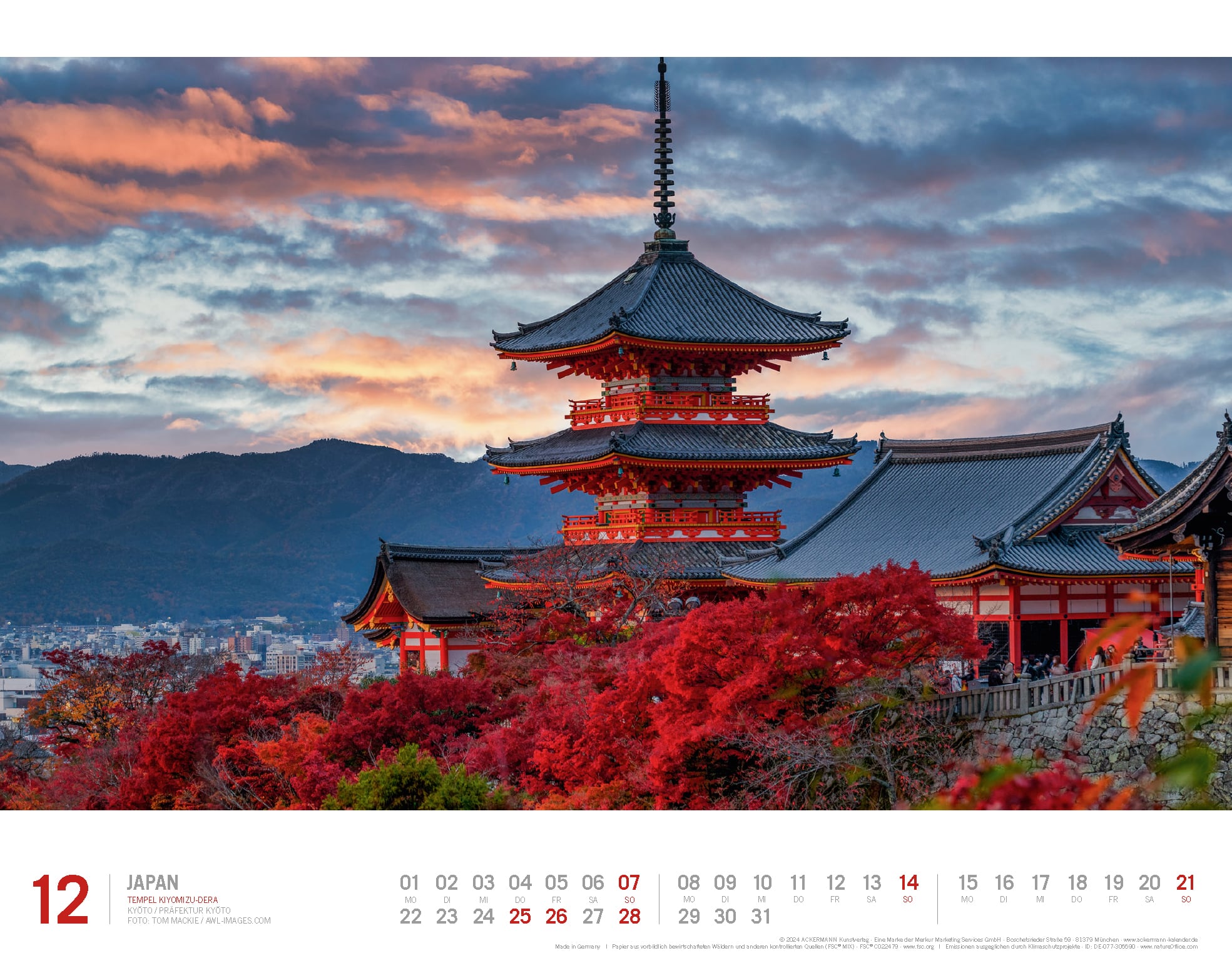 Ackermann Kalender Japan 2025 - Innenansicht 12