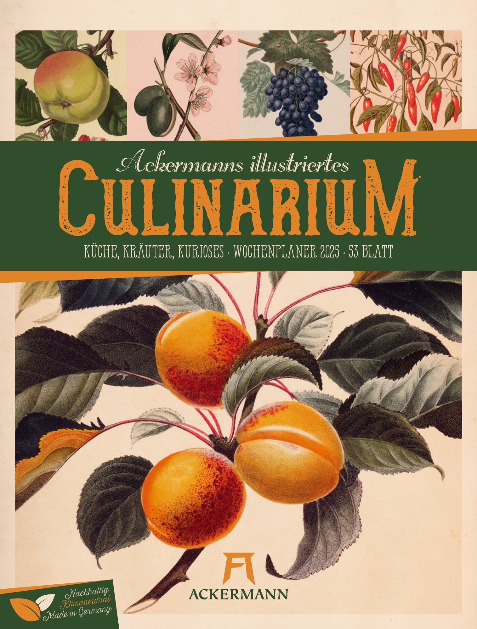 Ackermann Calendar Culinarium 2025 - Weekly Planner - Cover Page