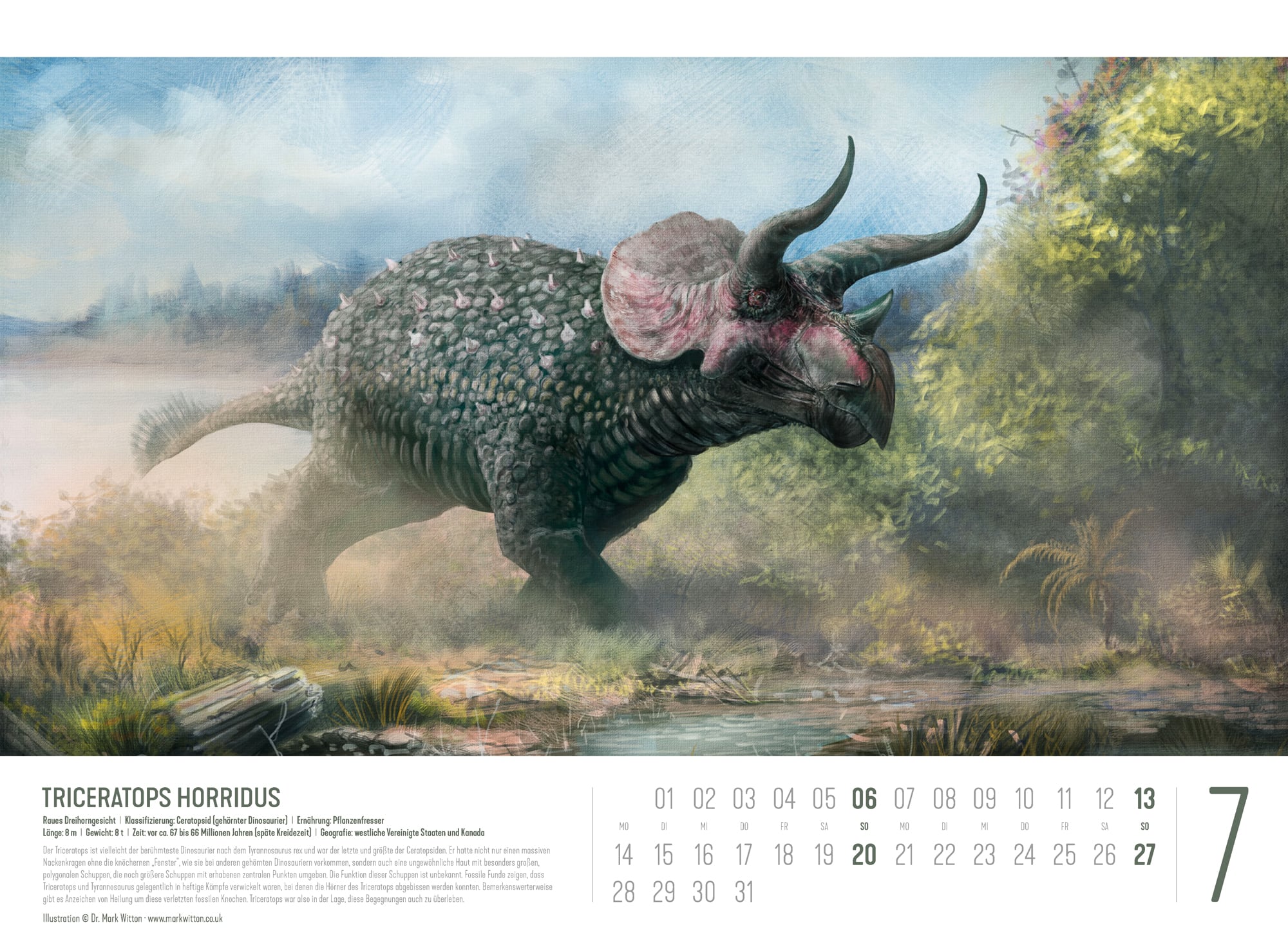 Ackermann Calendar Dinosaurs 2025 - Inside View 07