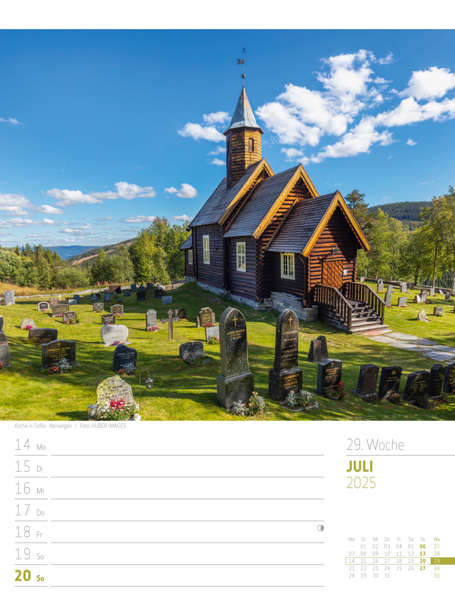 Ackermann Calendar Scandinavia 2025 - Weekly Planner - Inside View 32