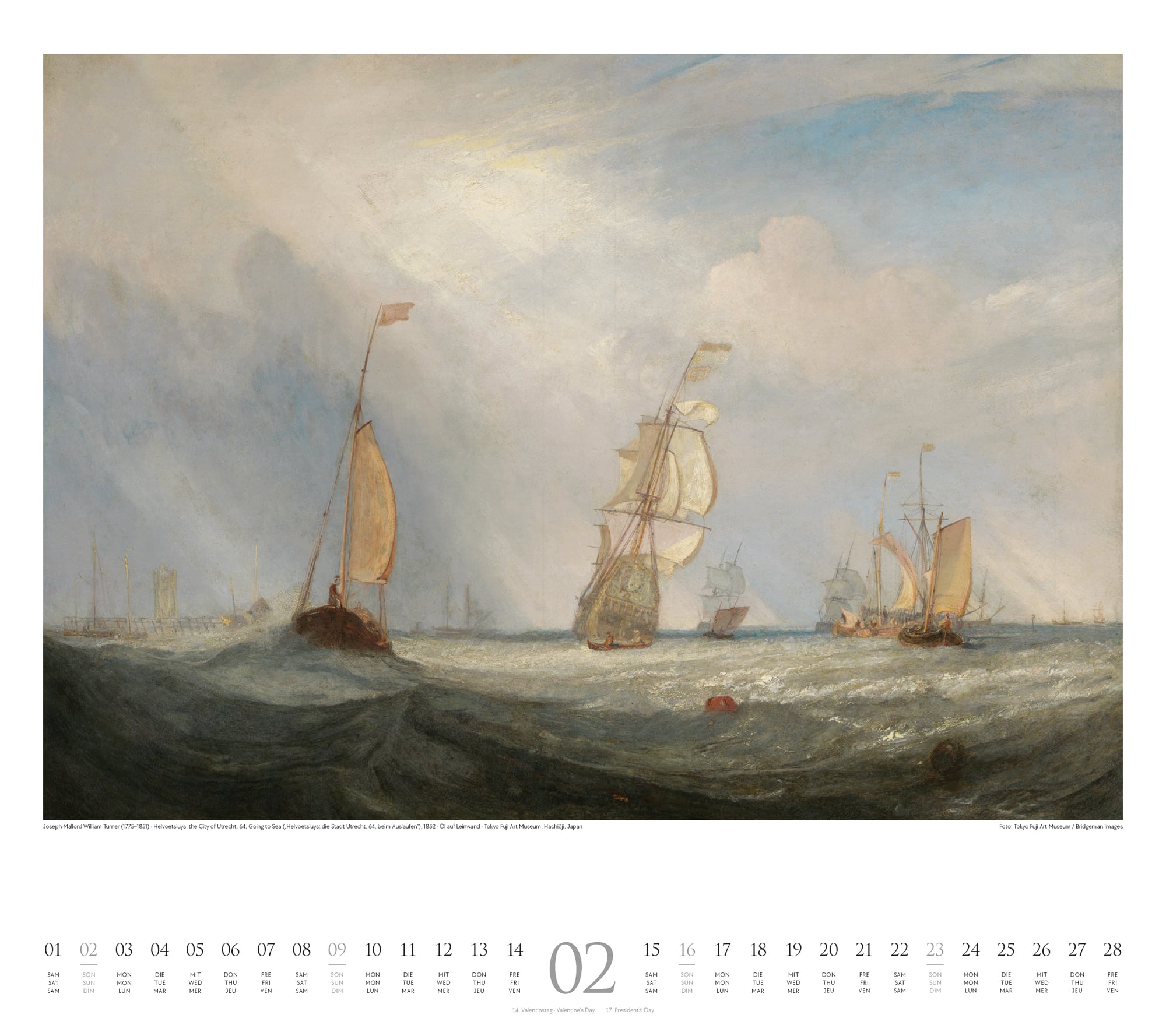 Ackermann Calendar William Turner 2025 - Inside View 02