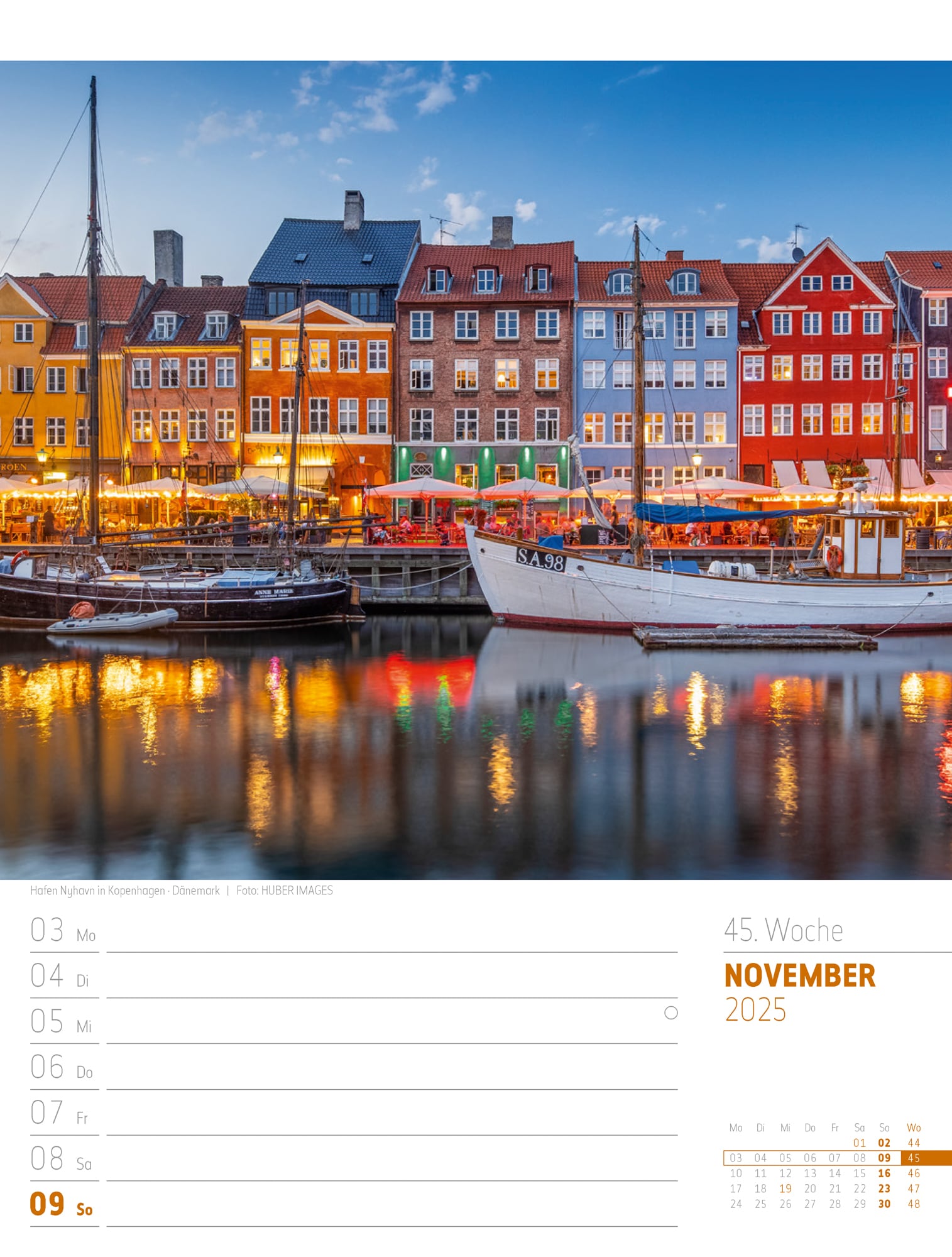 Ackermann Calendar Scandinavia 2025 - Weekly Planner - Inside View 48
