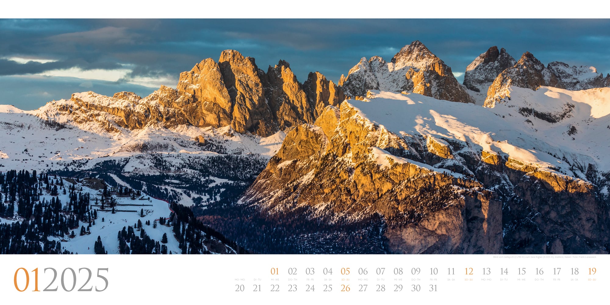 Ackermann Calendar Dolomites 2025 - Inside View 01